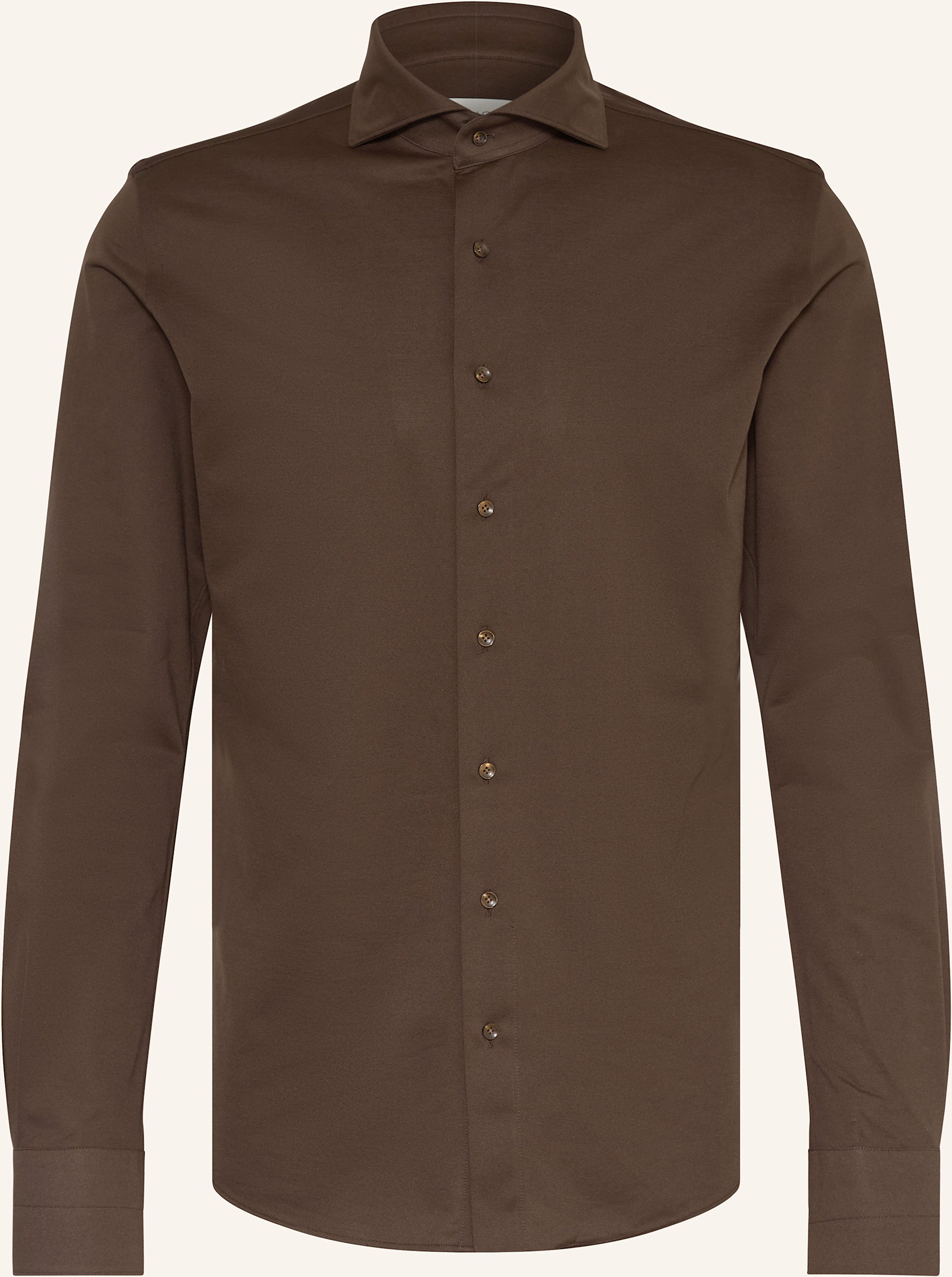 Profuomo Hemd Slim Fit braun