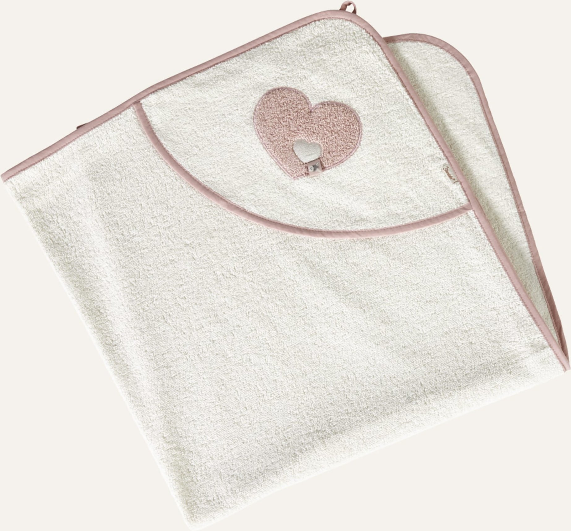 Sterntaler Kapuzenbadetuch 100 X 100 Cm Emmi Girl weiss