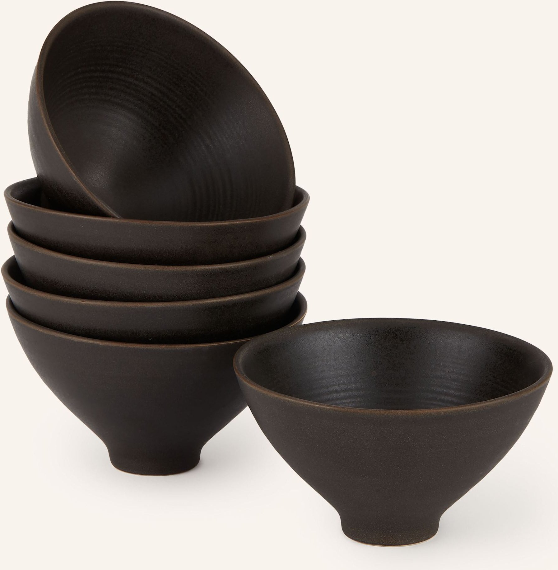 Blomus 6er-Set Schalen Kumi braun