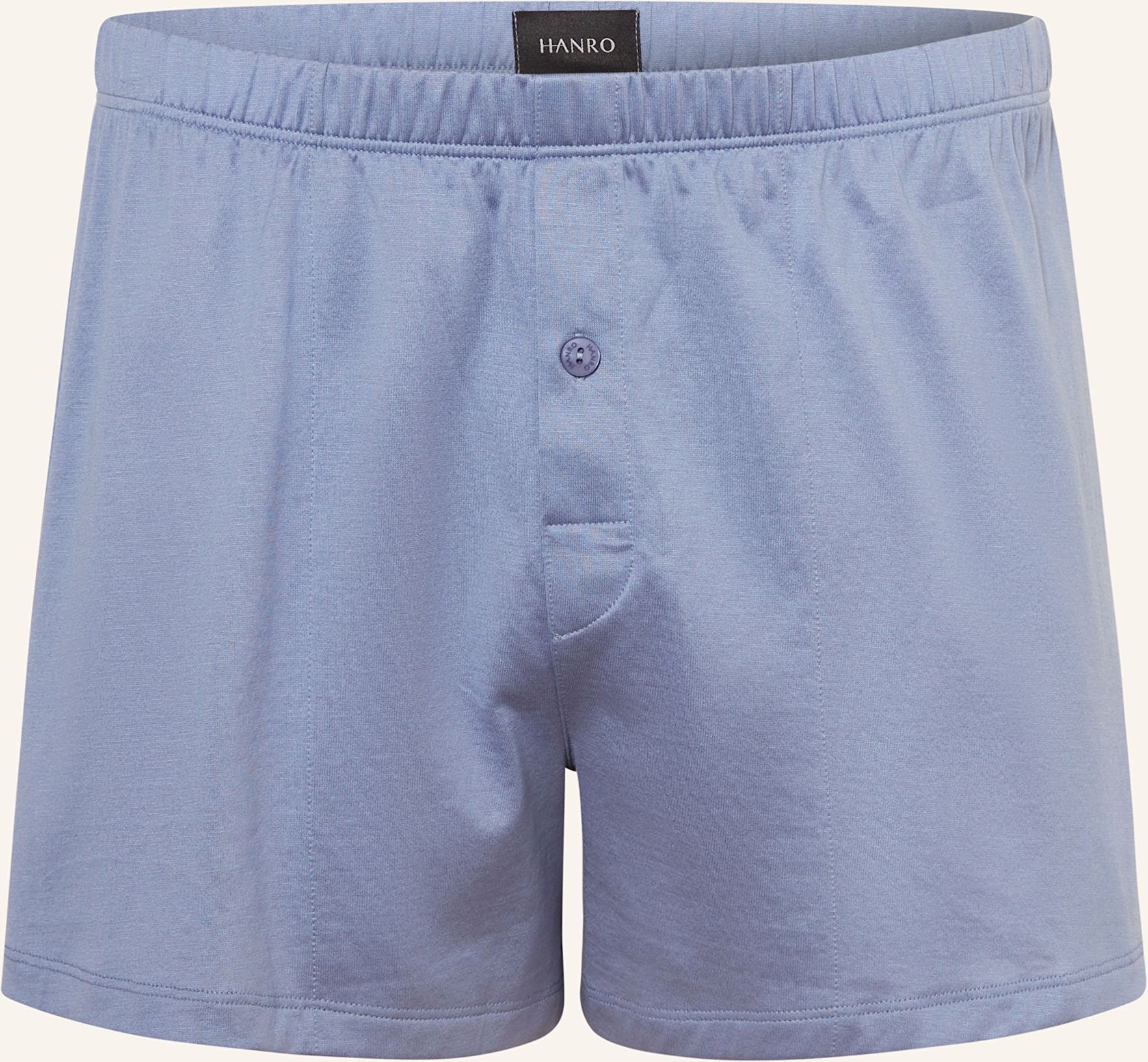 Hanro Boxershorts Cotton Sporty blau