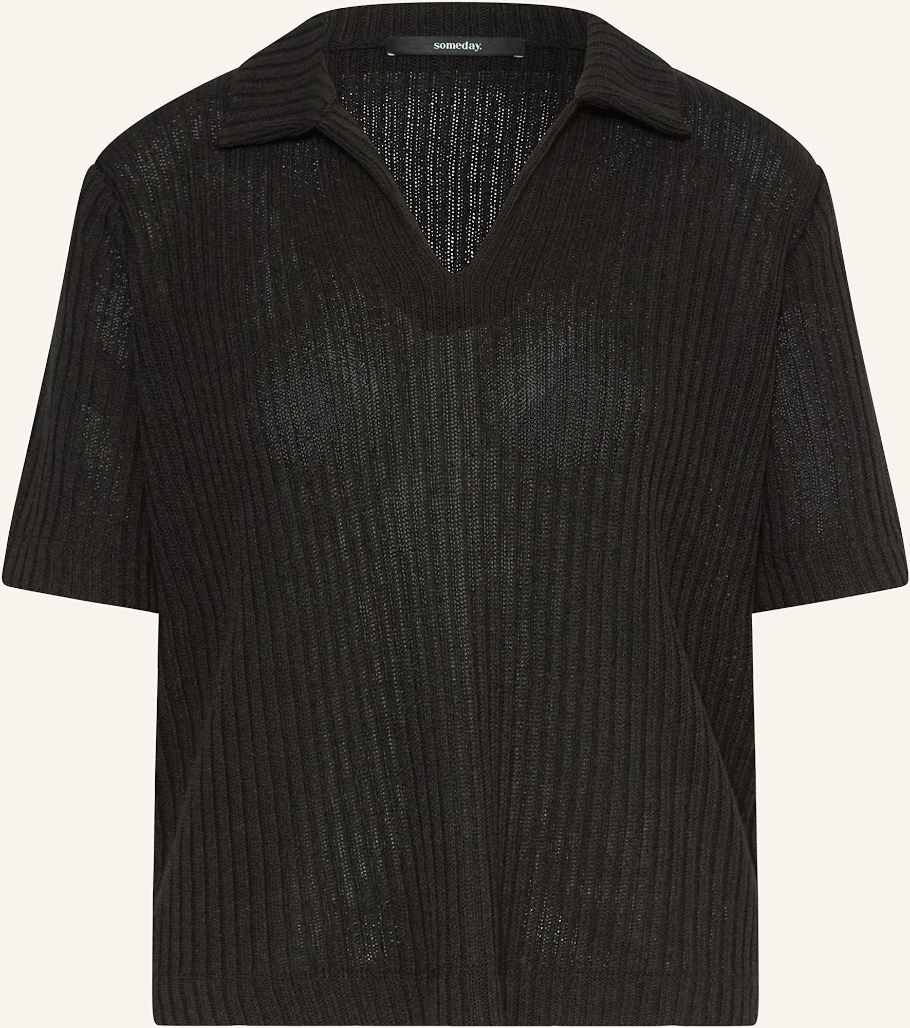 Someday Strickshirt Upolo schwarz