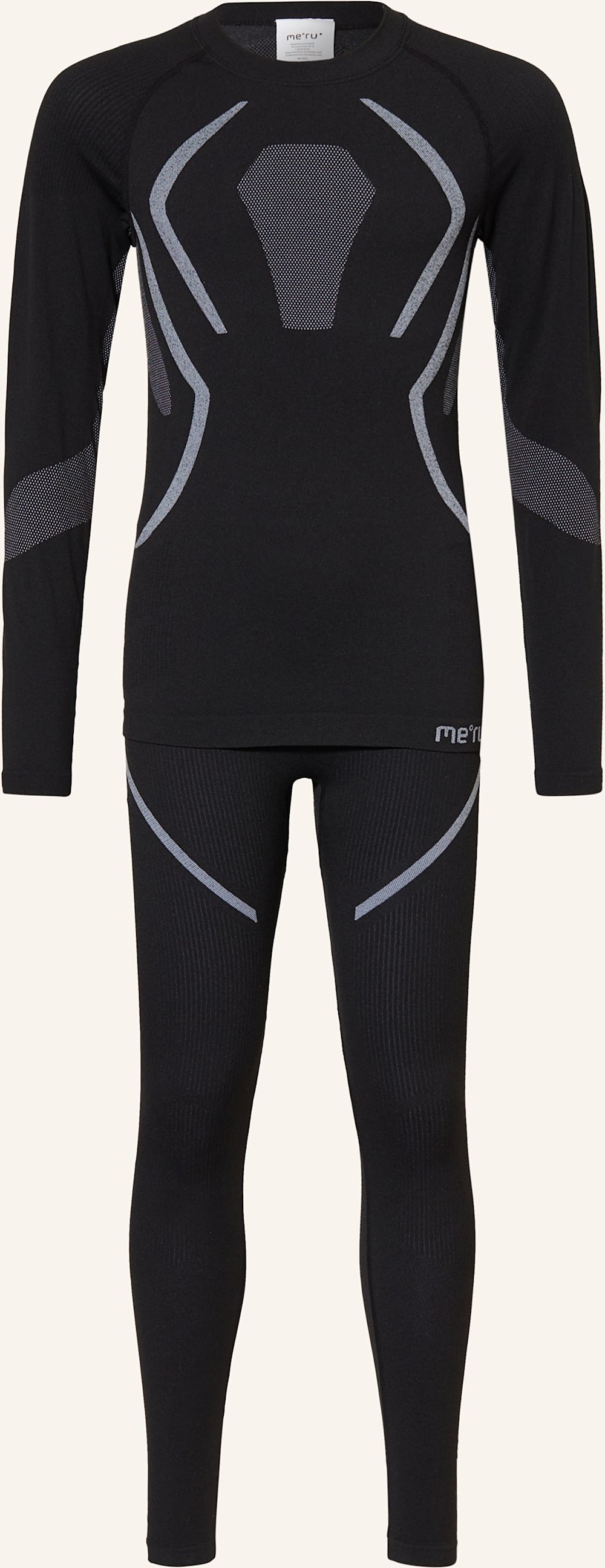 Me°Ru' Funktionswäsche-Set Stebbins schwarz