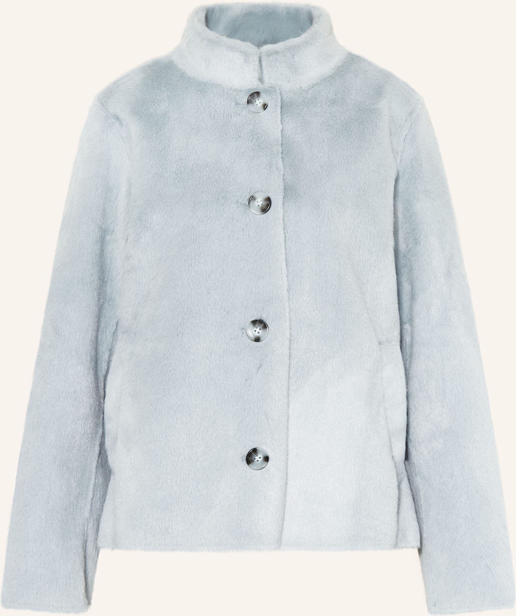 Rich & Royal Kunstpelz-Jacke blau