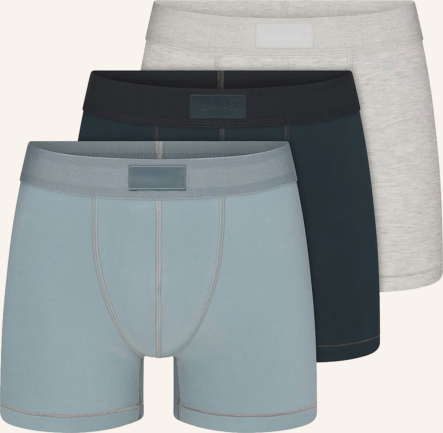 Skims 3er-Pack Boxershorts Skims Cotton gruen