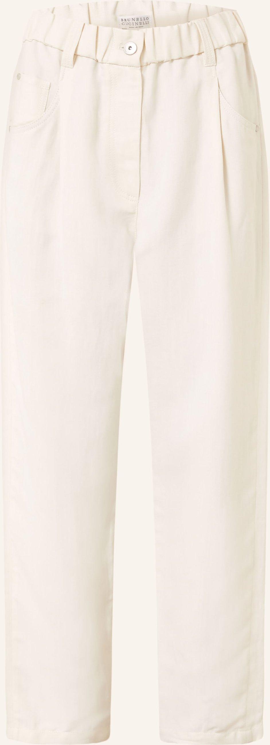 Brunello Cucinelli 7/8-Hose weiss