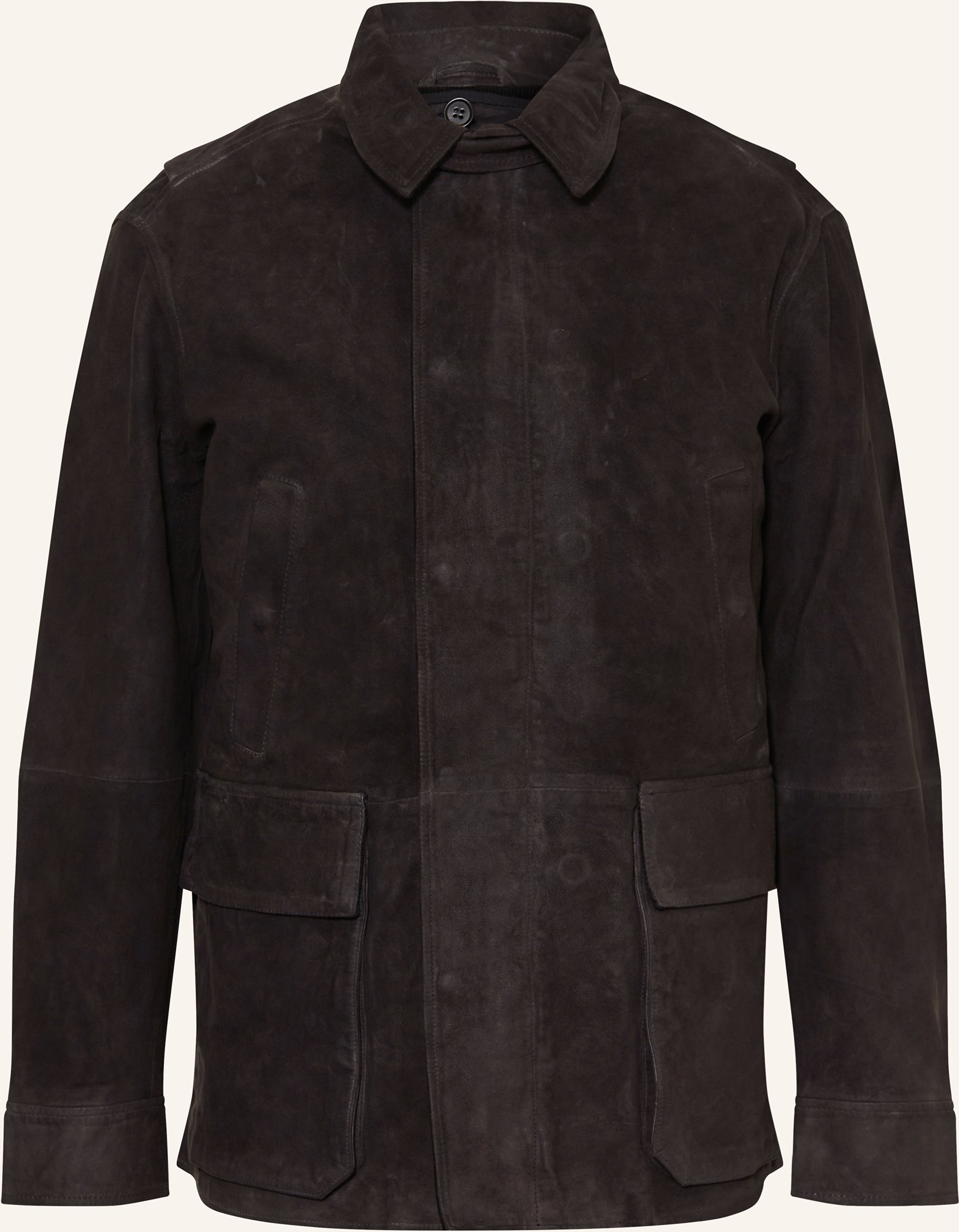 Allsaints Lederjacke Bolton schwarz