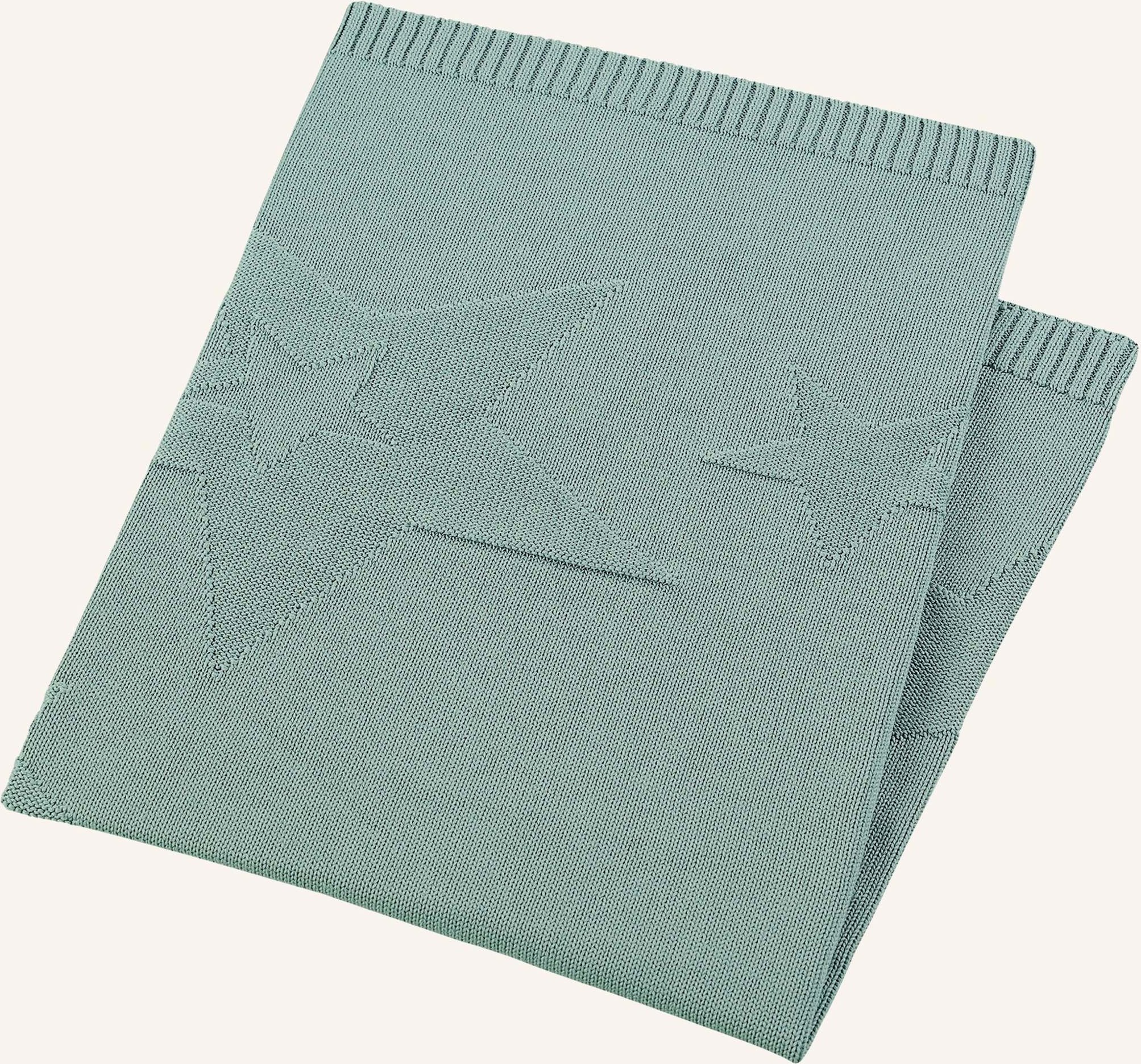 Sterntaler Strick-Schmusedecke gruen