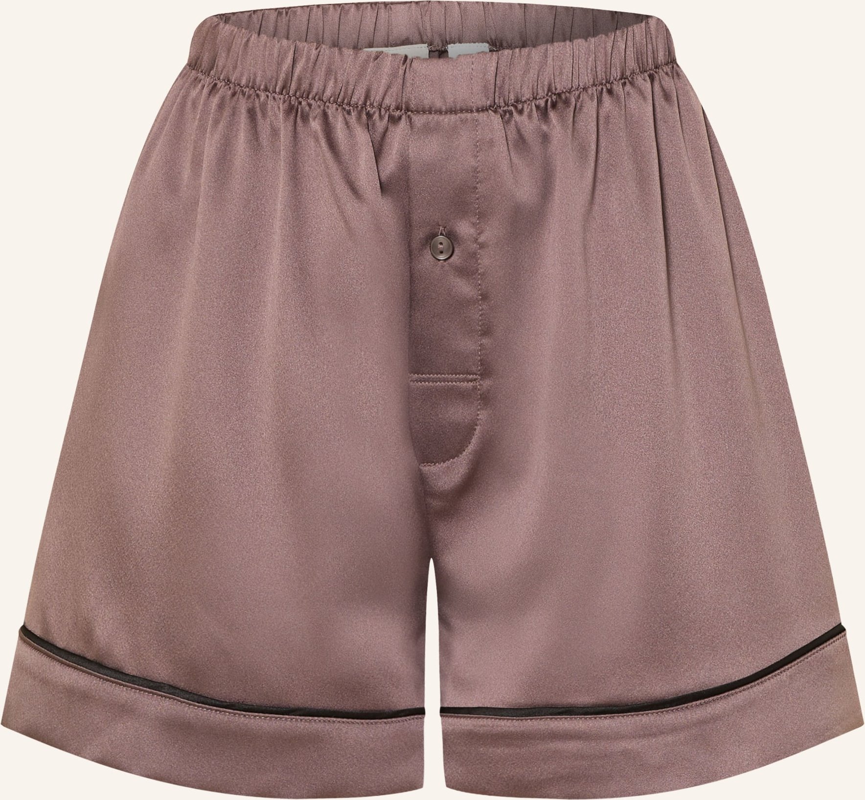 Calvin Klein Schlafshorts Satin Sheen Aus Satin braun