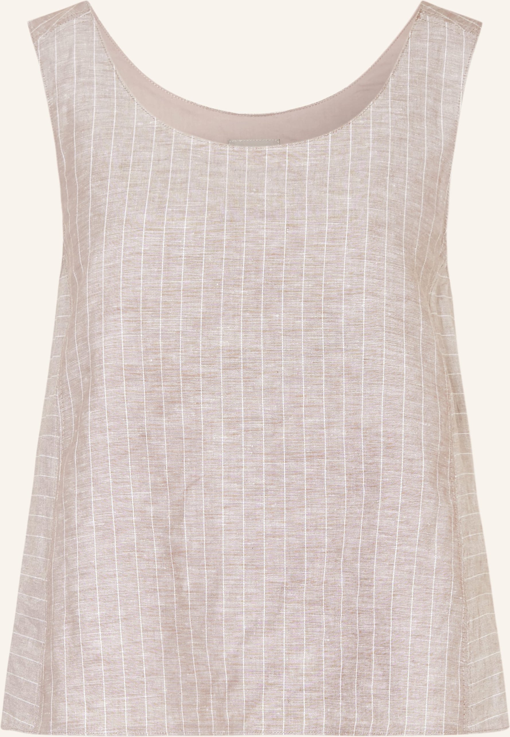 Mm By Max Mara Blusentop Caliga Mit Leinen braun