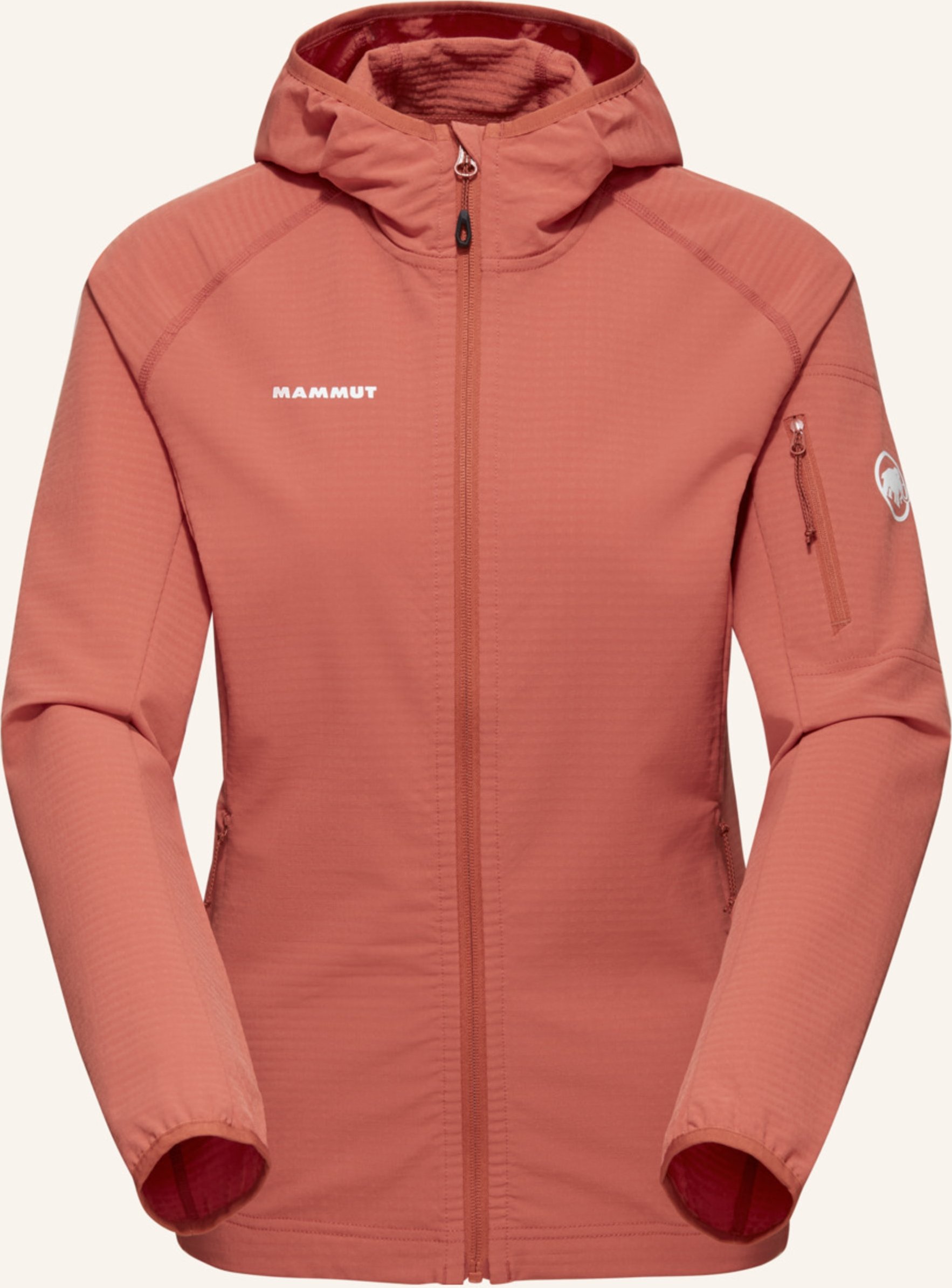 Mammut Midlayer Jacke Madris Light Mit Kapuze rot