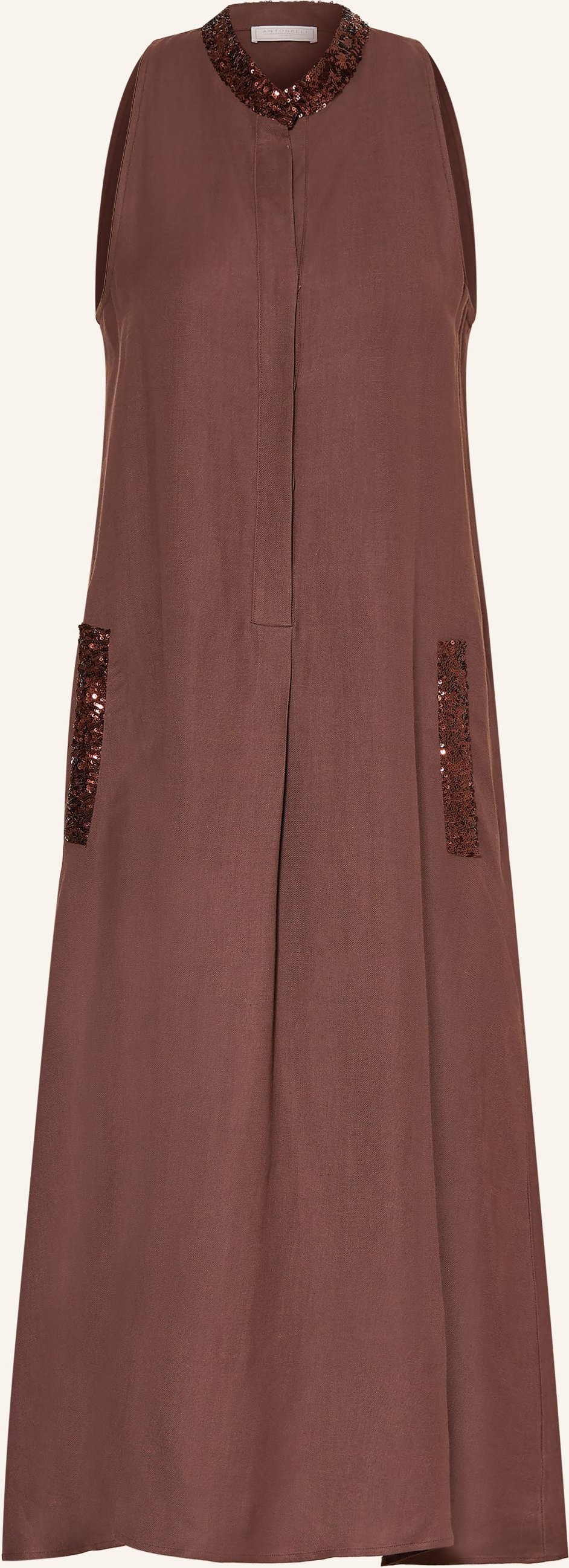 Antonelli Firenze Kleid Mit Pailletten braun