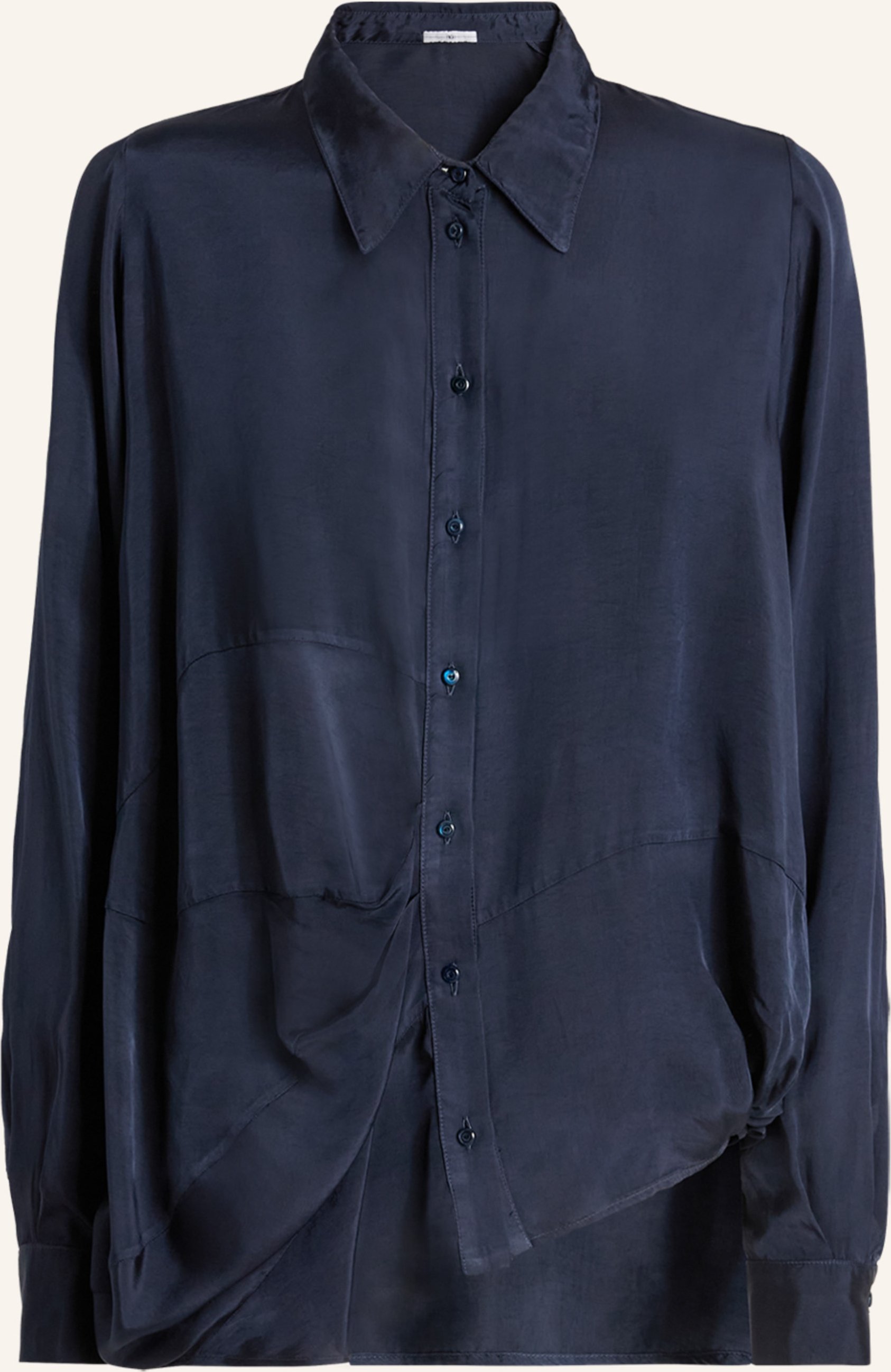 High Bluse In Spring blau