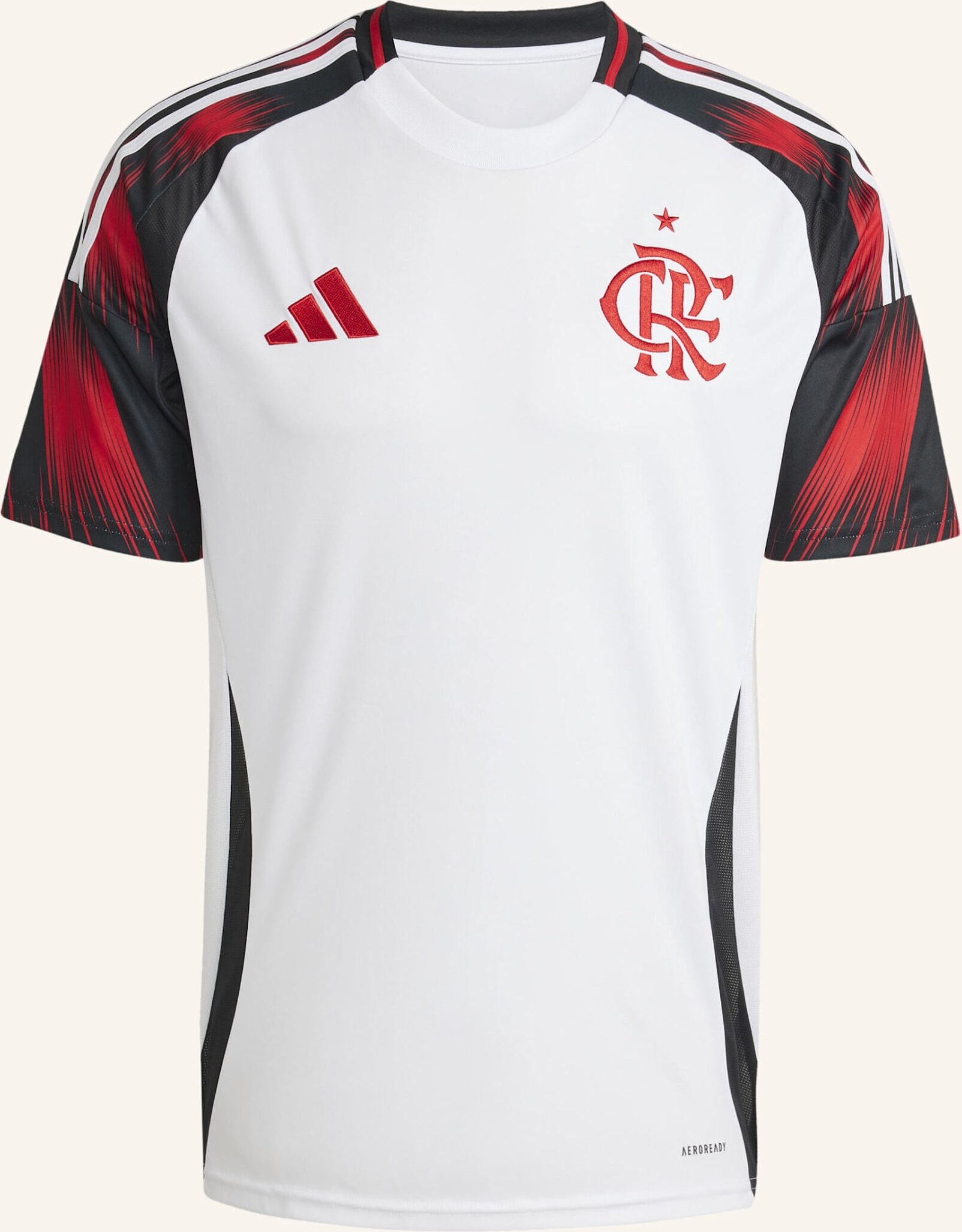 Adidas Cr Flamengo 25 Auswärtstrikot weiss