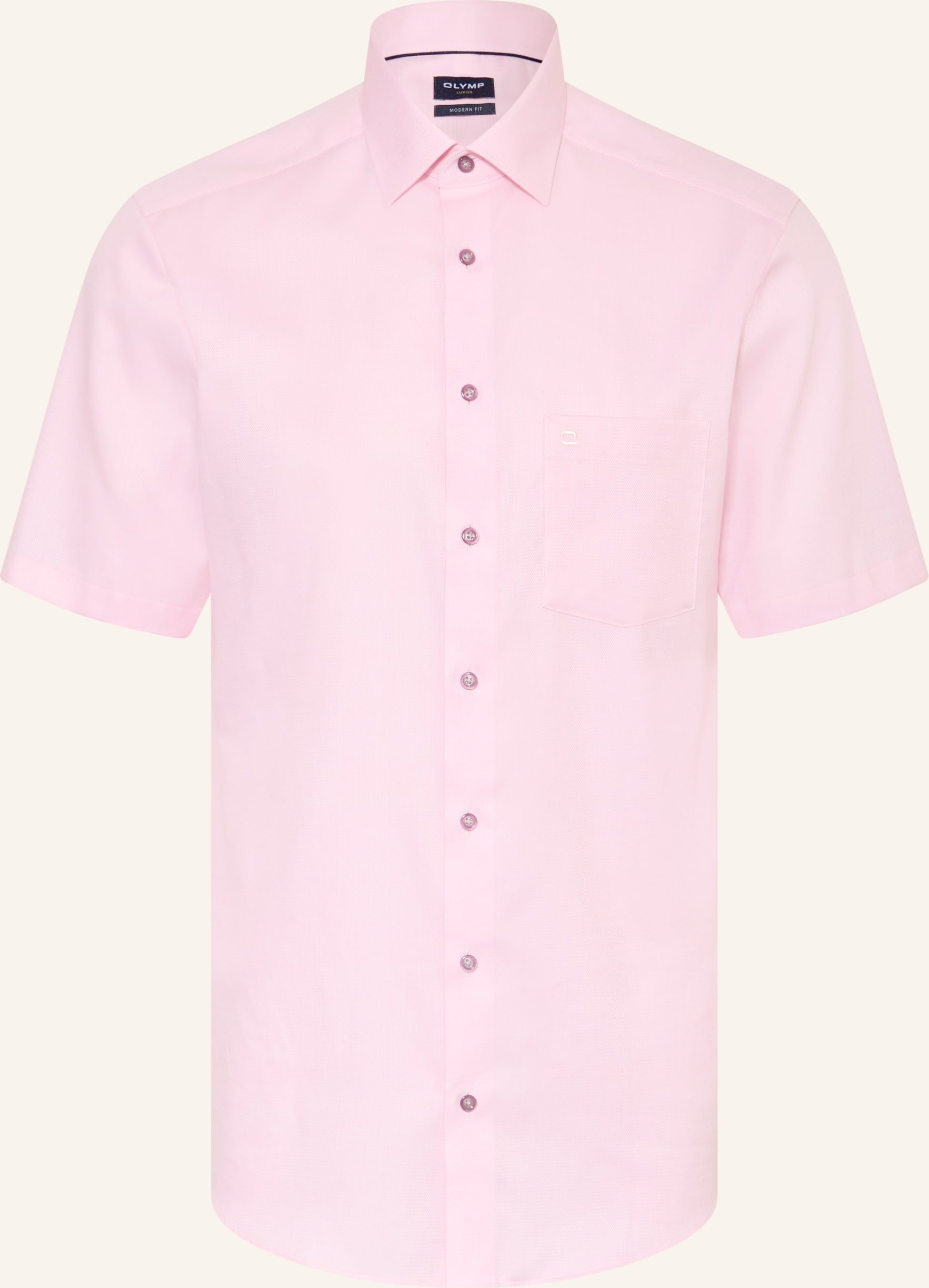 Thumbnail - Olymp Kurzarm-Hemd Luxor Modern Fit pink