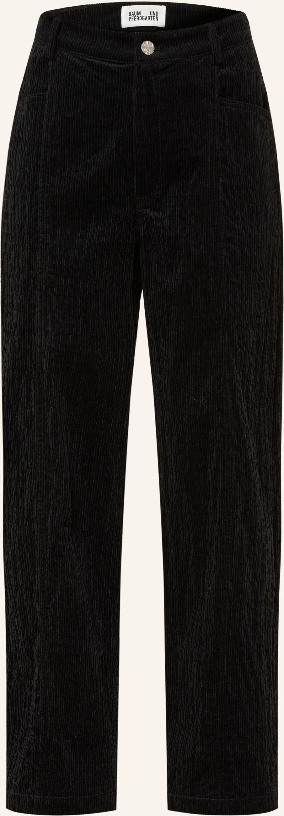 Baum Und Pferdgarten Cordhose Nara Aus Samt schwarz