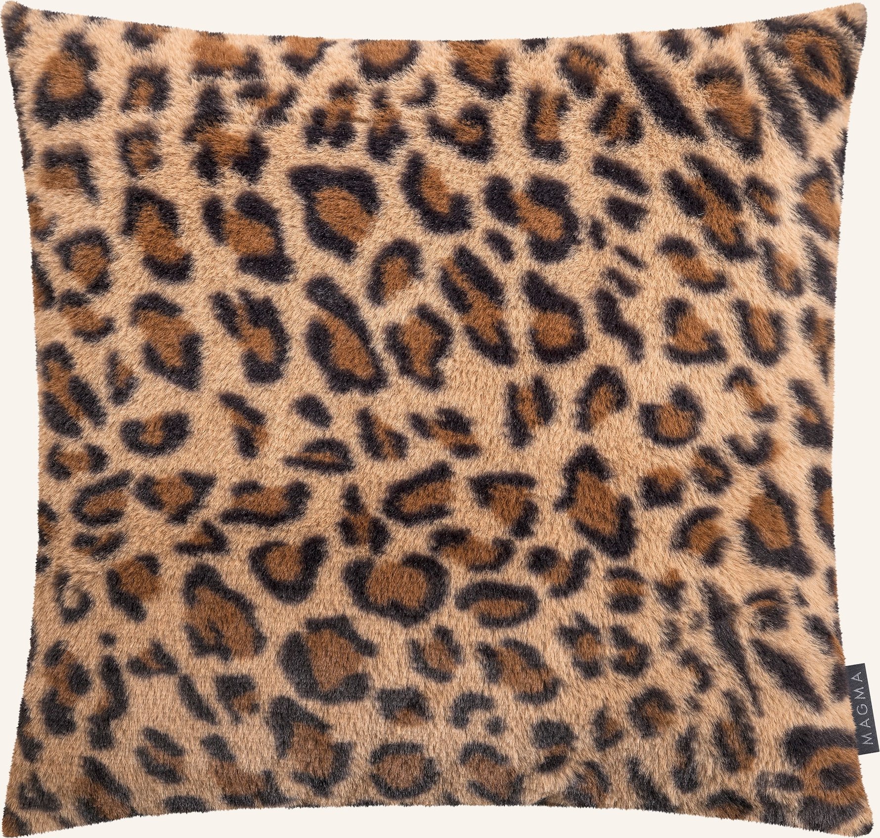 Magma Kunstfell-Dekokissenhülle Panthera braun