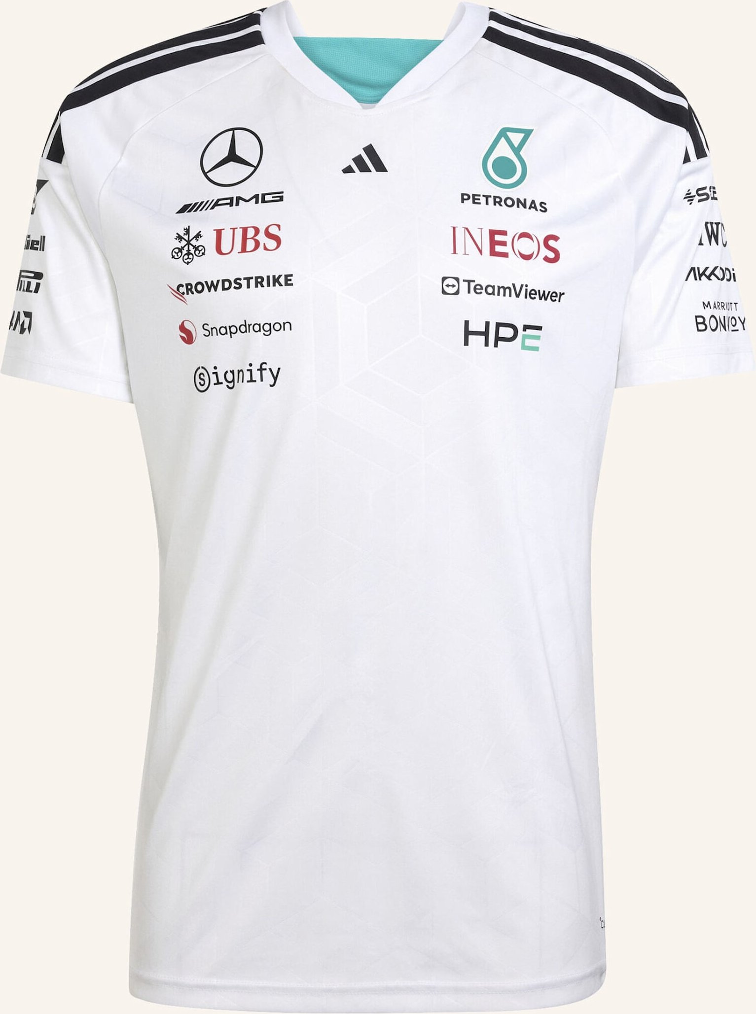 Adidas Mercedes - Amg Petronas Formula 1 Team Driver Trikot weiss