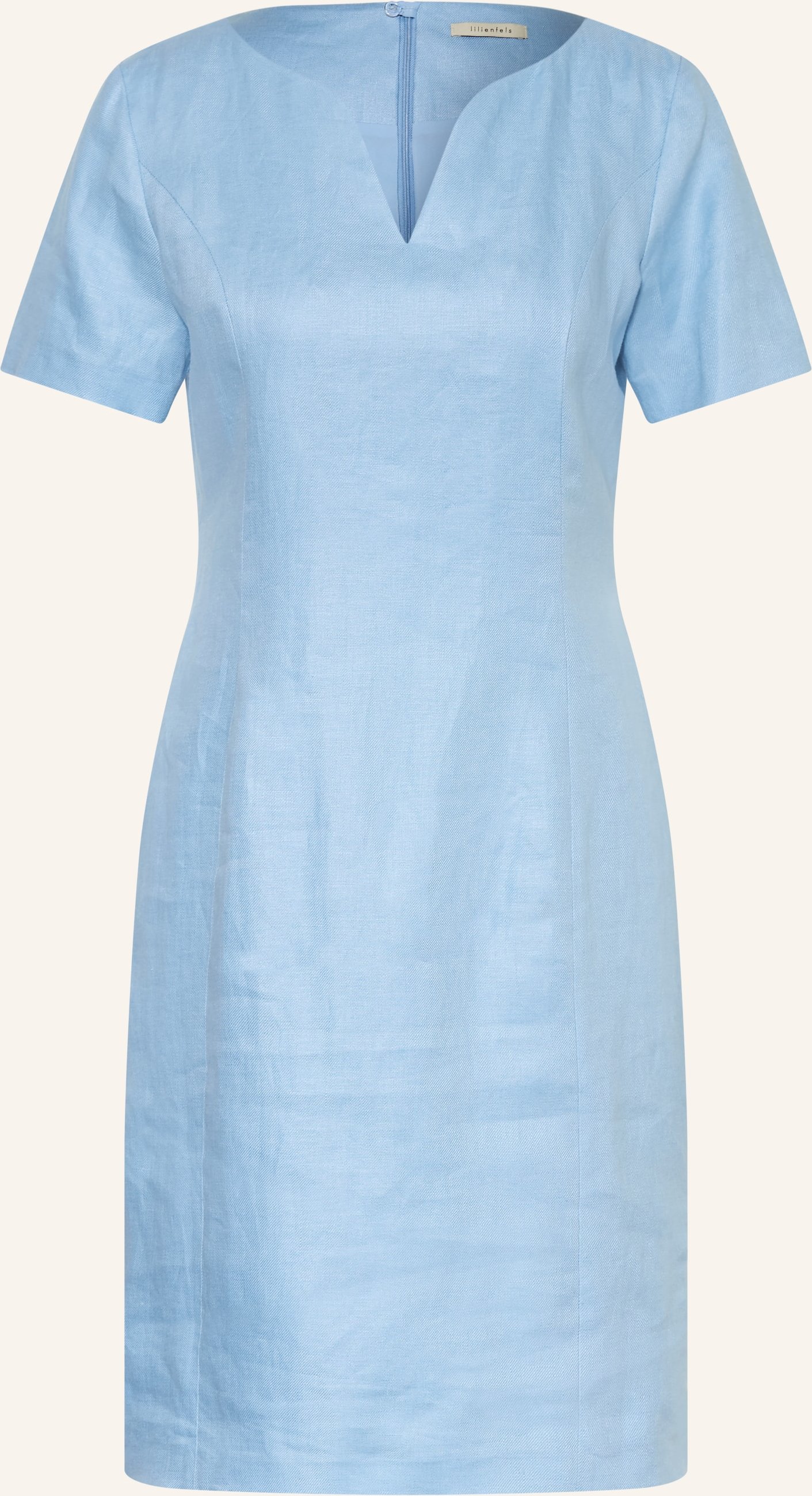 Lilienfels Etuikleid Aus Leinen blau