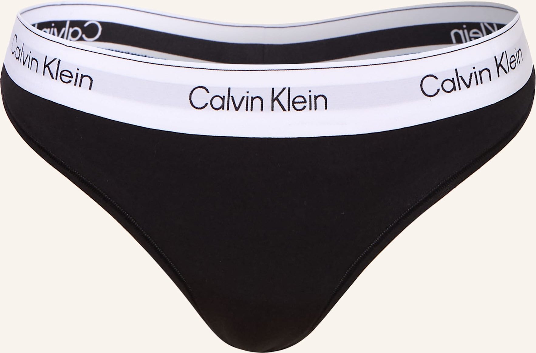 Calvin Klein String Icon Cotton Modal schwarz