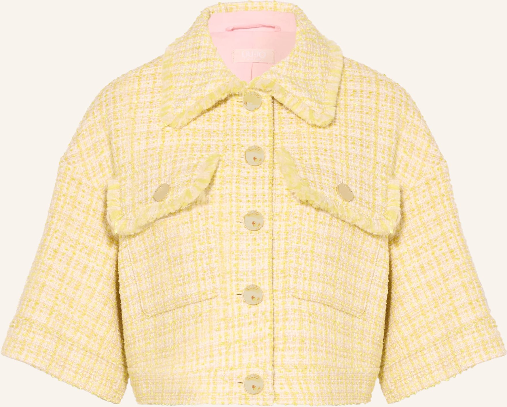 Liu Jo Kastenjacken Aus Bouclé gelb