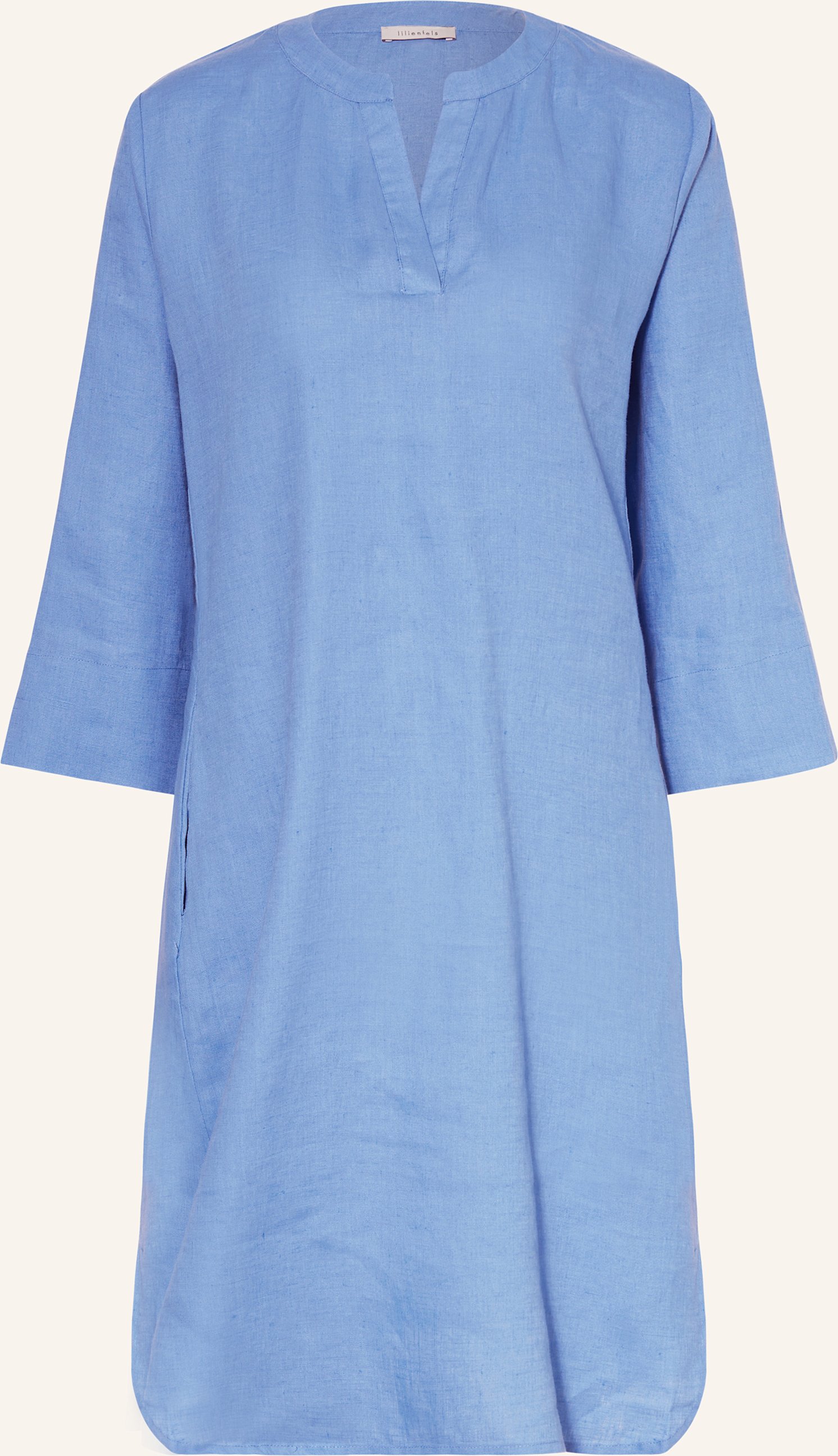 Lilienfels Leinentunika Mit 3/4-Arm blau