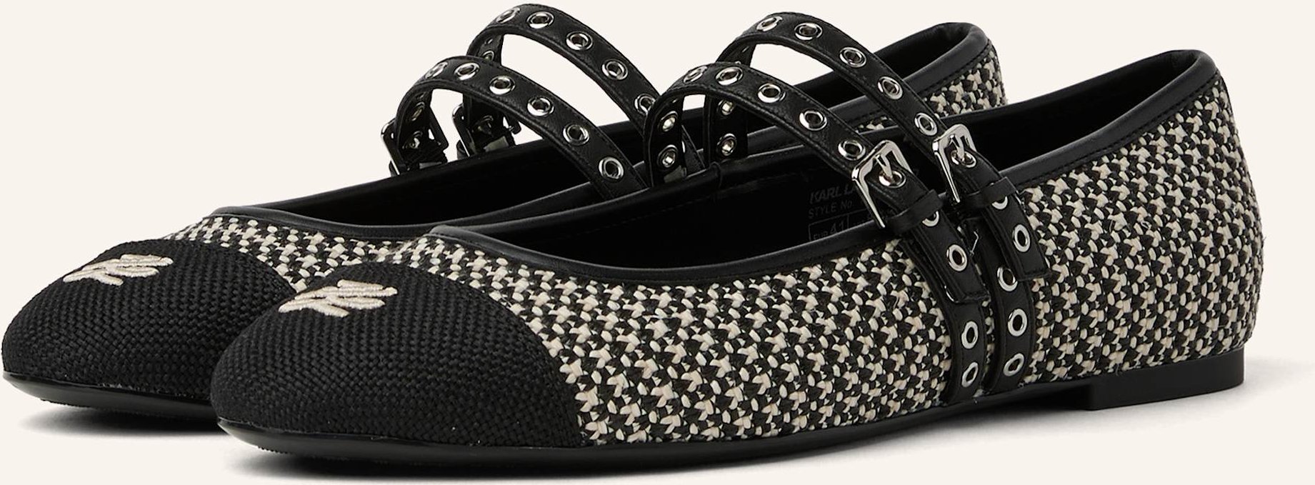 Karl Lagerfeld Flache Schuhe schwarz