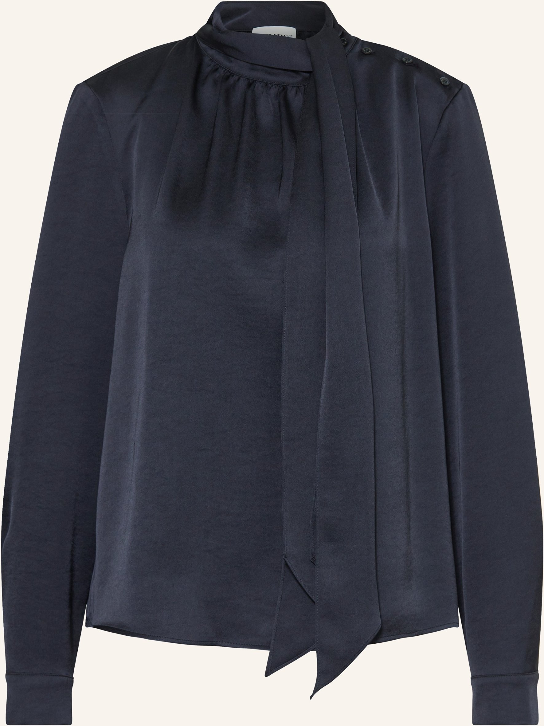 Claudie Pierlot Schluppenbluse Aus Satin blau