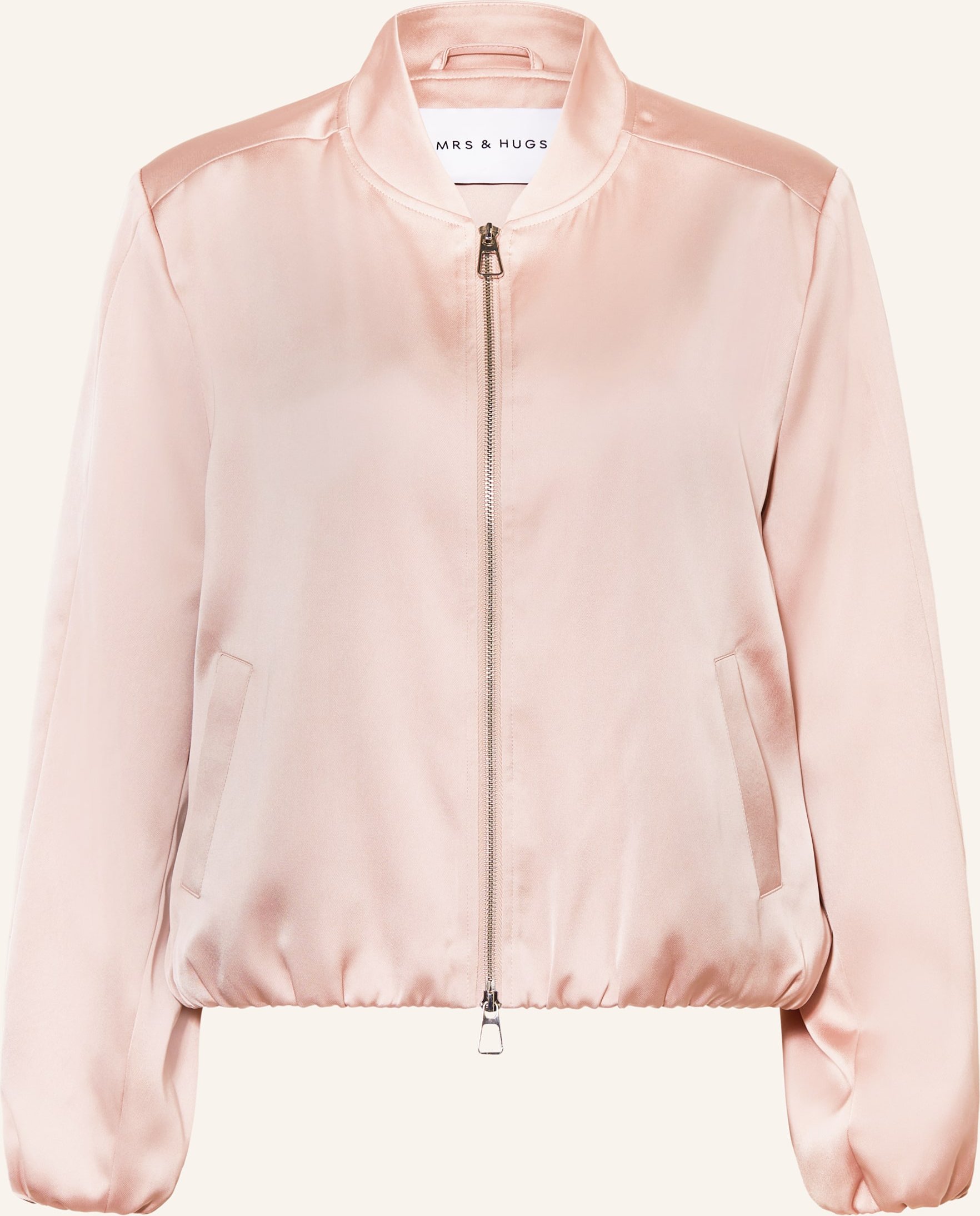 Mrs & Hugs Satinblouson rosa