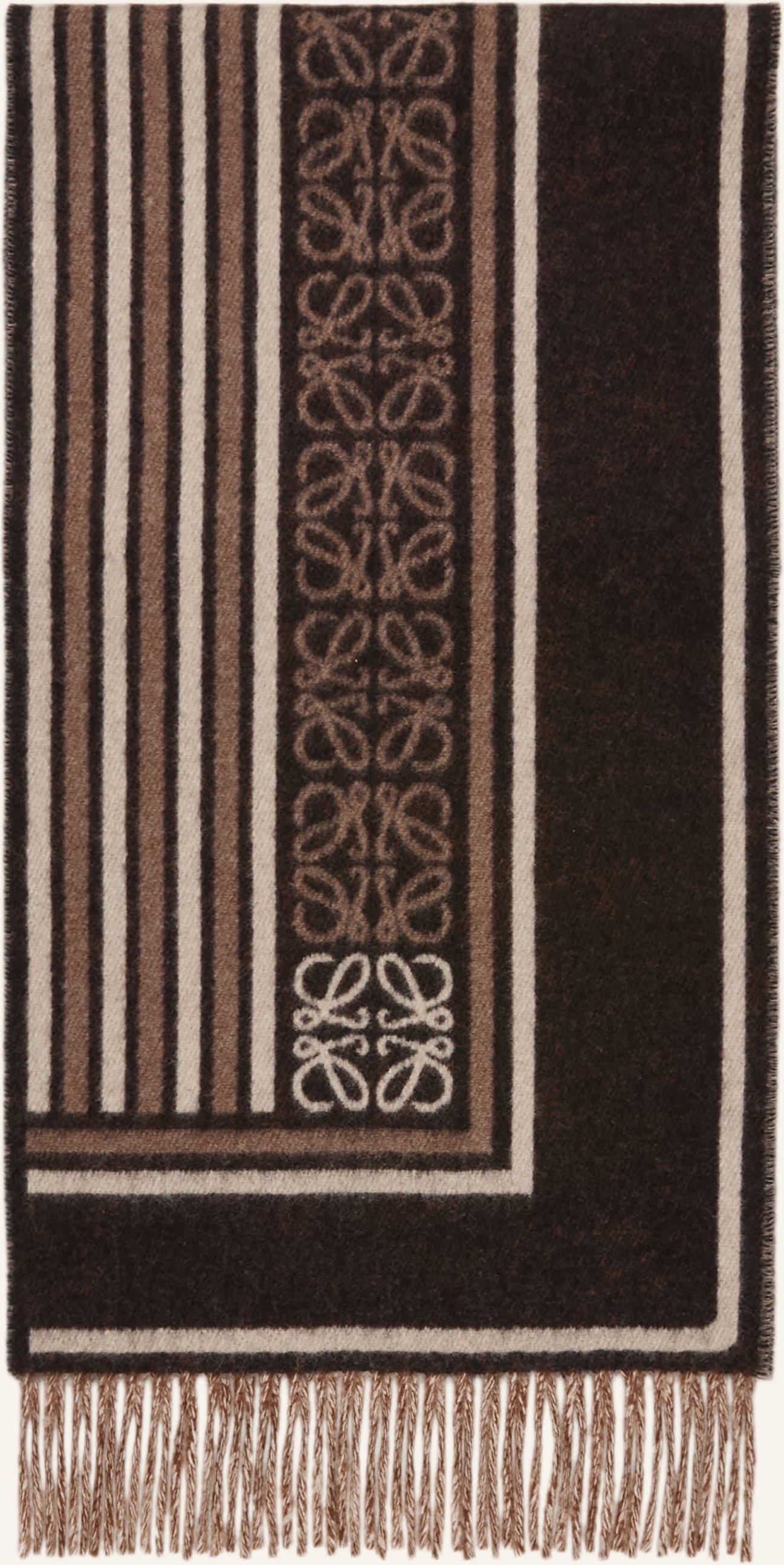 Loewe Schal Mit Cashmere braun