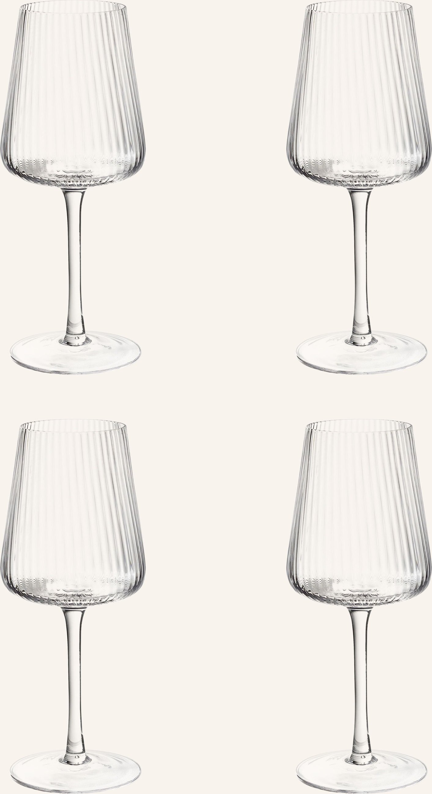 Westwing Collection 4er-Set Weingläser Cami transparent