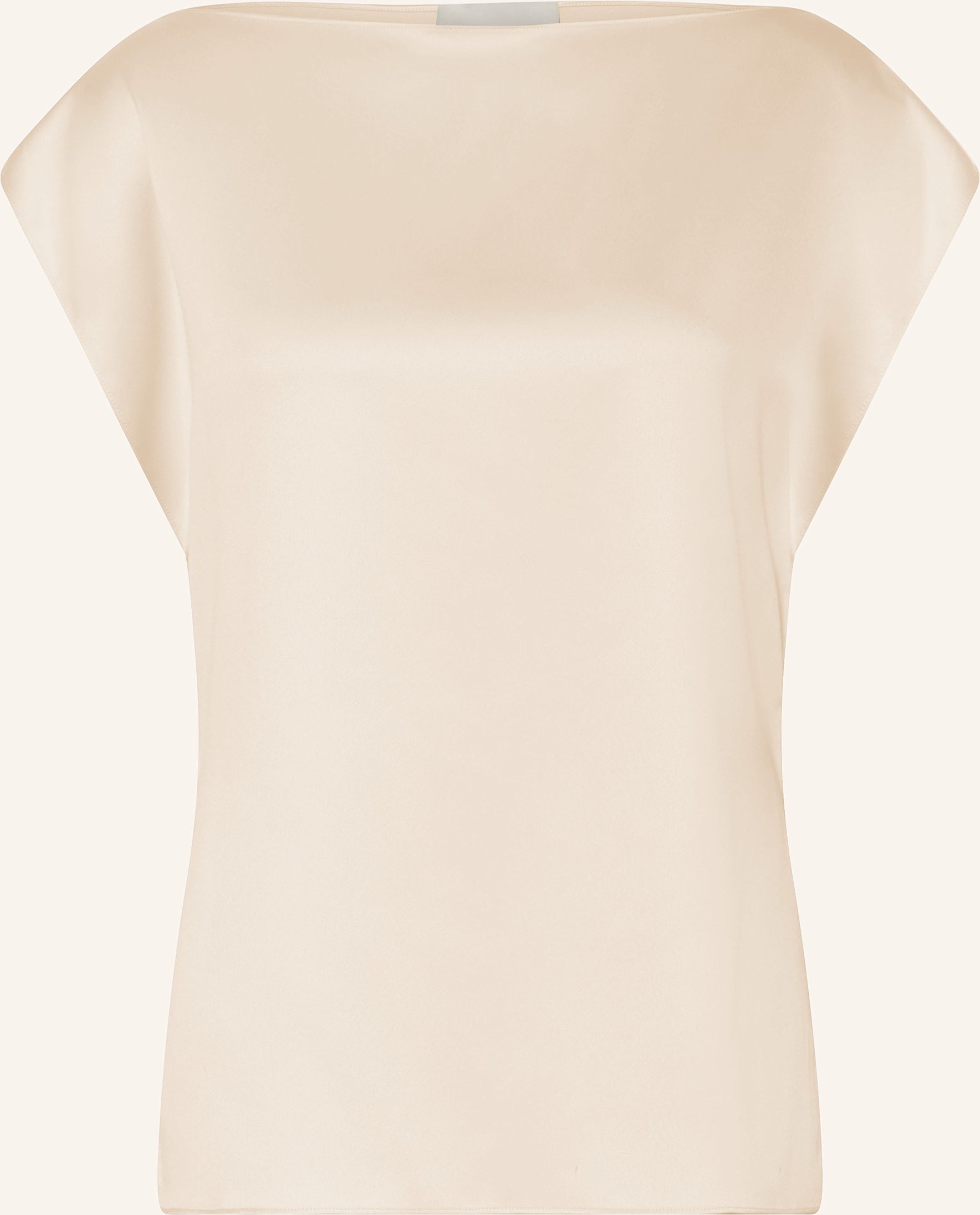 Juvia Blusentop Caroll Aus Satin weiss