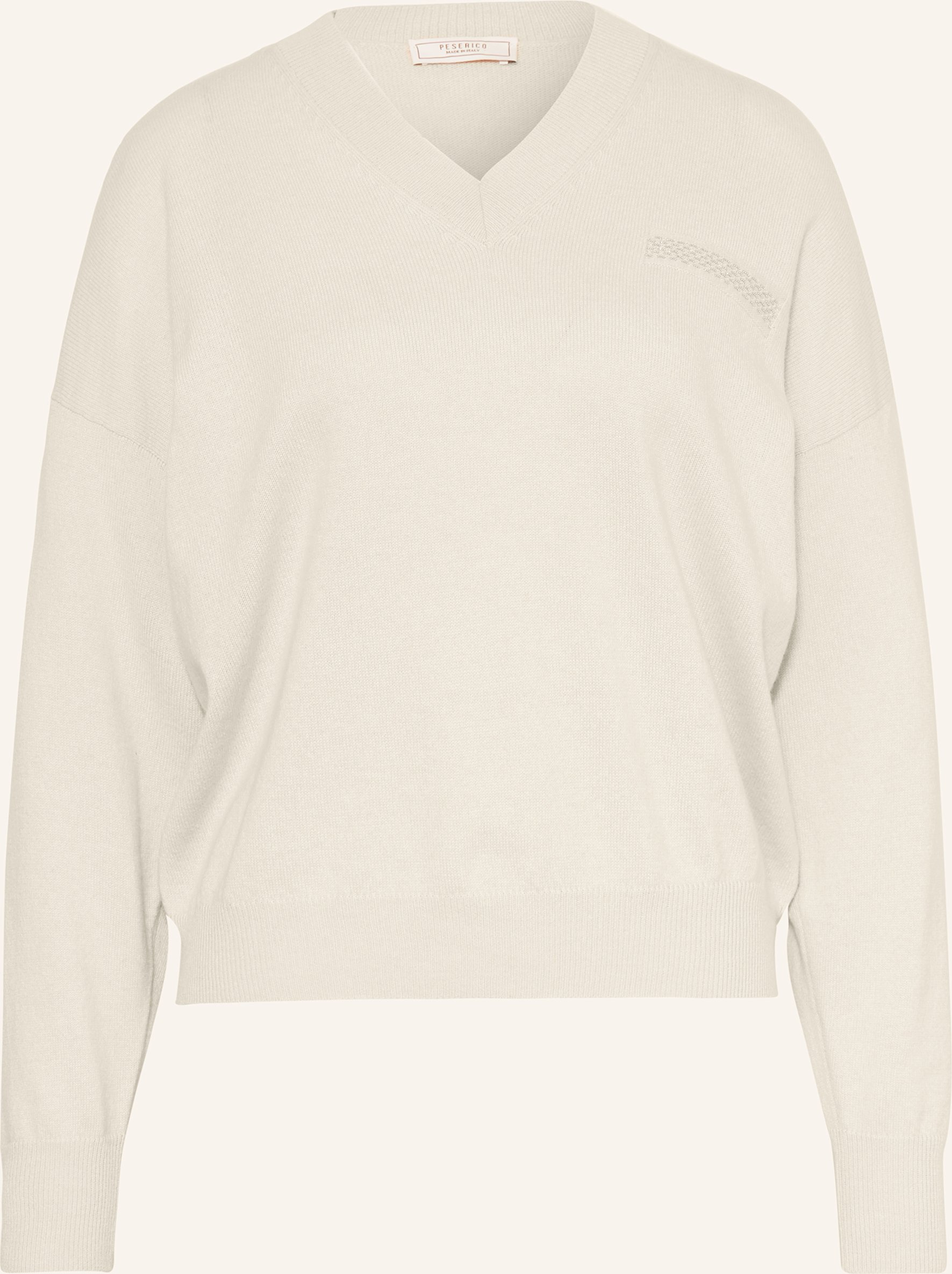 Thumbnail - Peserico Pullover Mit Seide Und Schmuckperlen beige
