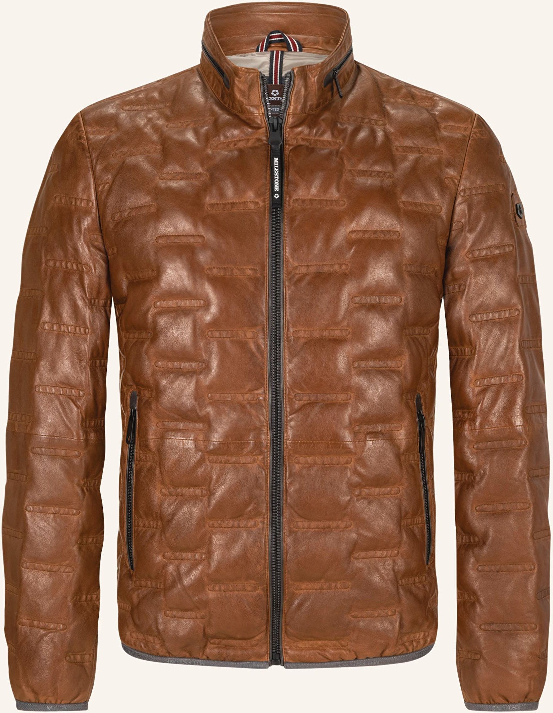 Thumbnail - Milestone Lederjacke Msaversa braun