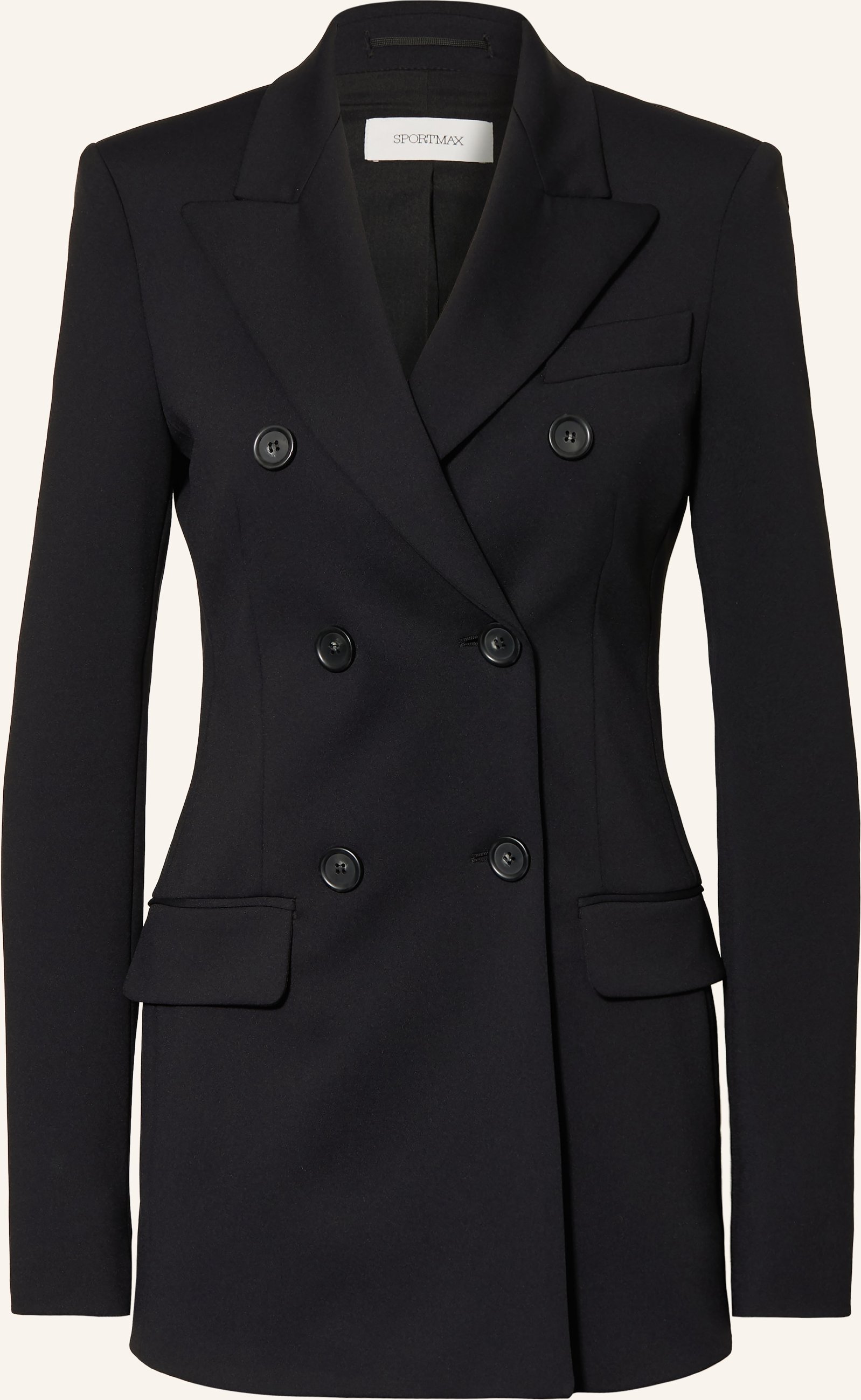Sportmax Jerseyblazer schwarz