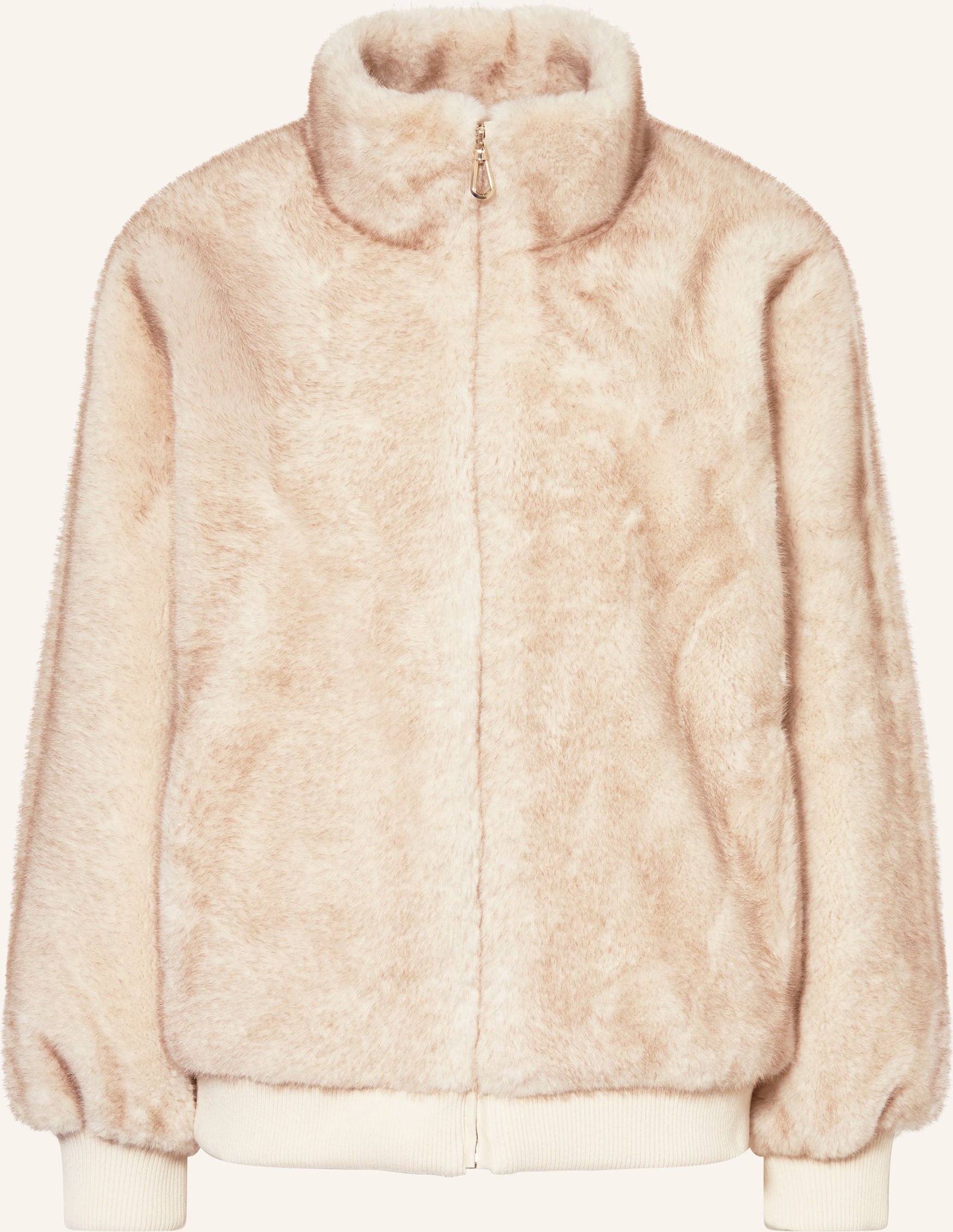 Sandro Kunstpelz-Jacke beige