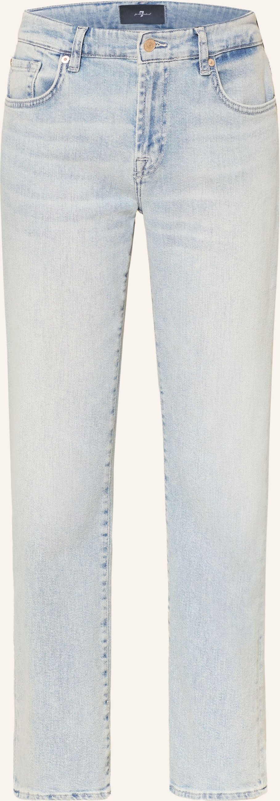 7 For All Mankind Straight Jeans Calie blau