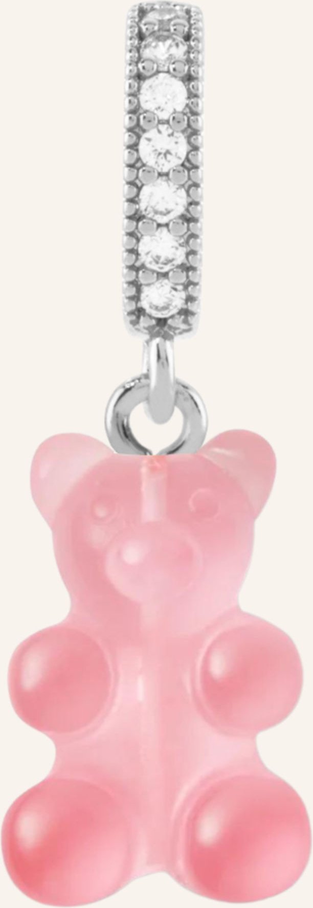 Crystal Haze Pendant Bubblegum Nostalgia Bear By Glambou rosa