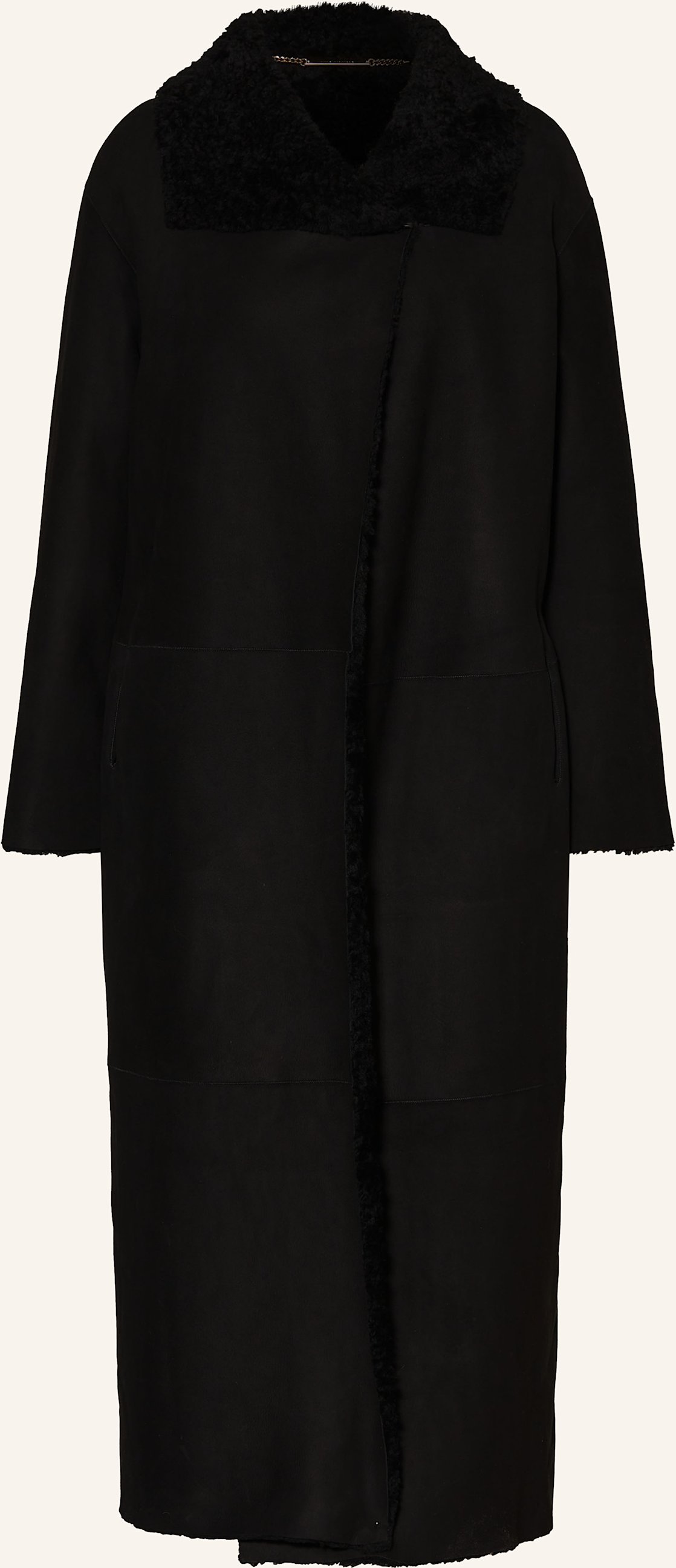 Nour Hammour Mantel schwarz