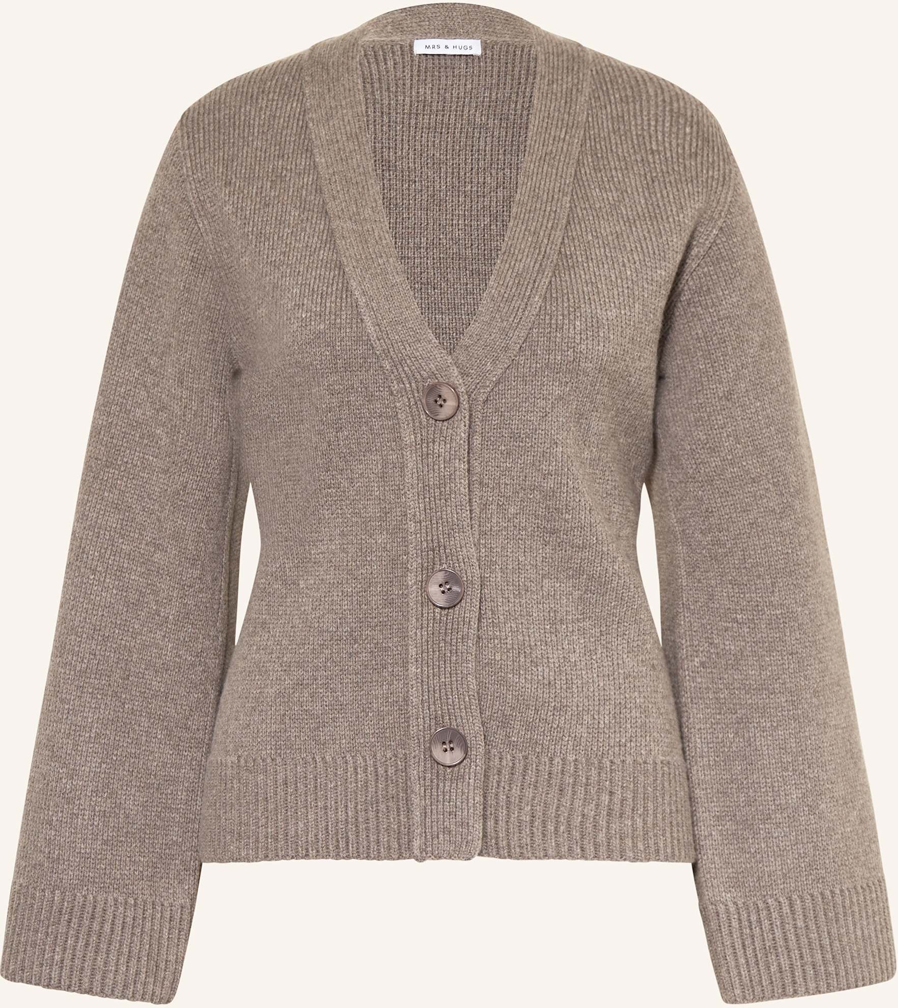 Thumbnail - Mrs & Hugs Strickjacke grau