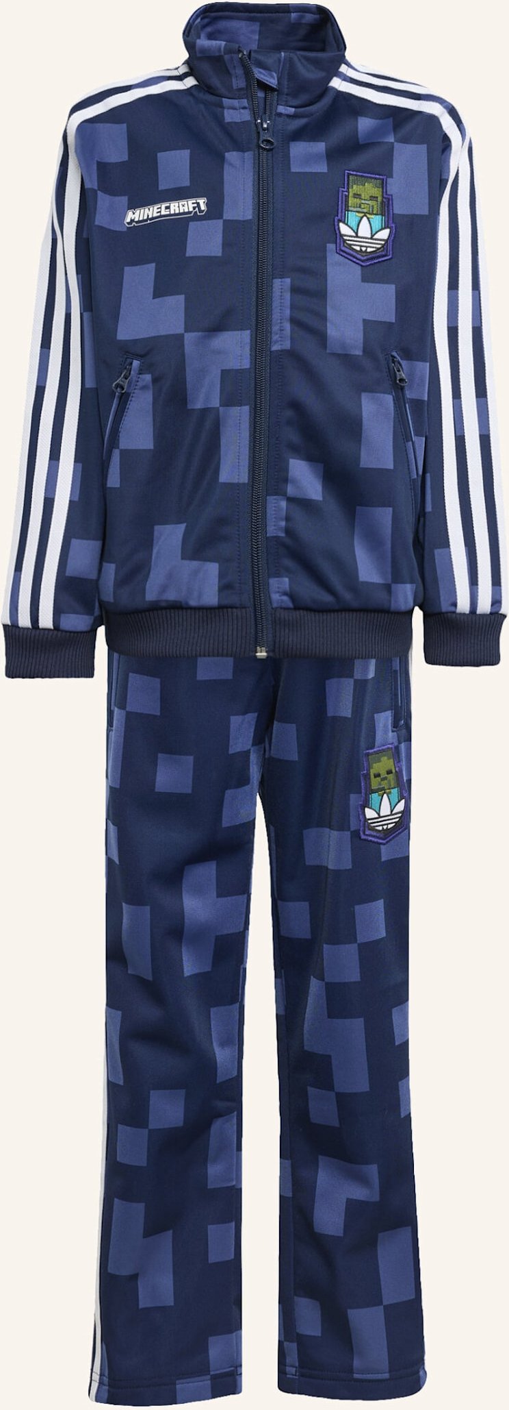 Adidas Originals Adidas Originals X Minecraft Firebird Kids Trainingsanzug weiss