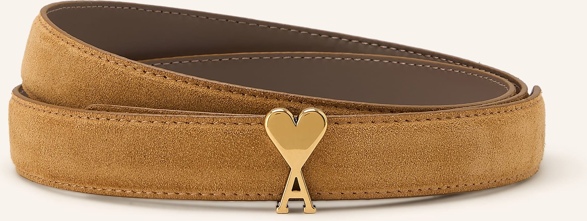 Ami Paris Ledergürtel braun