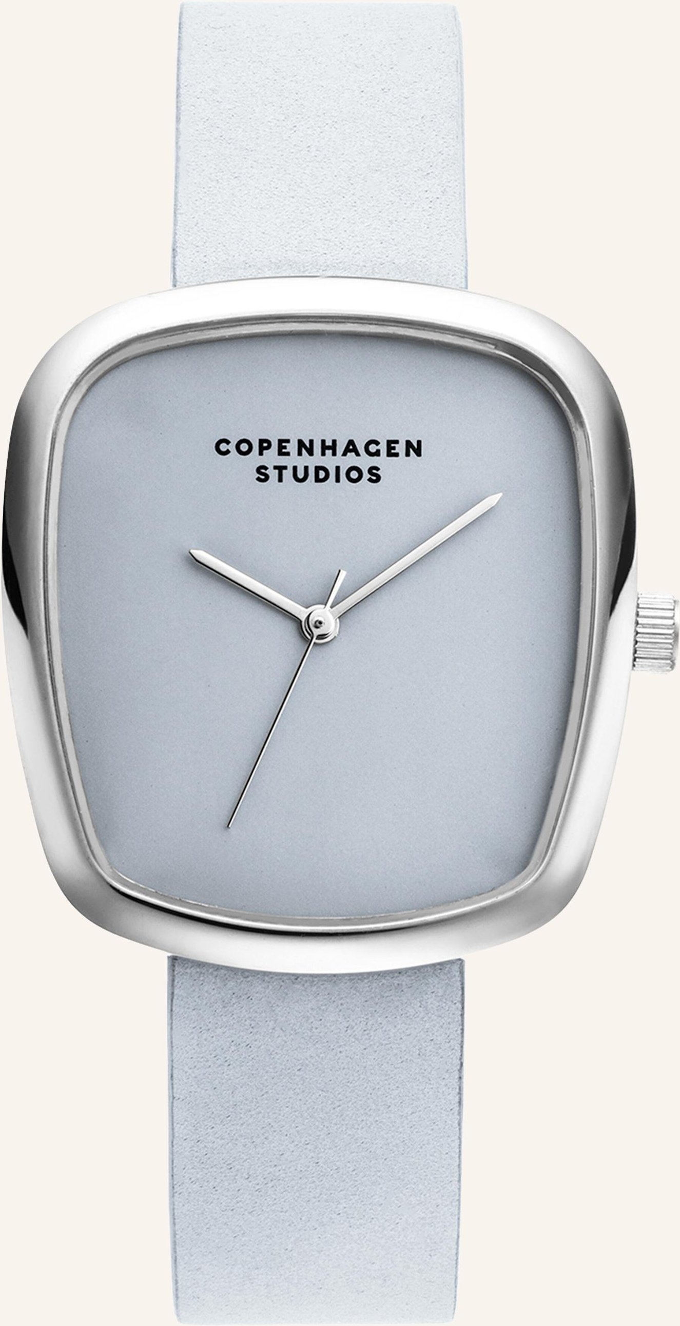 Copenhagen Studios Armbanduhr Aus Echtleder silber