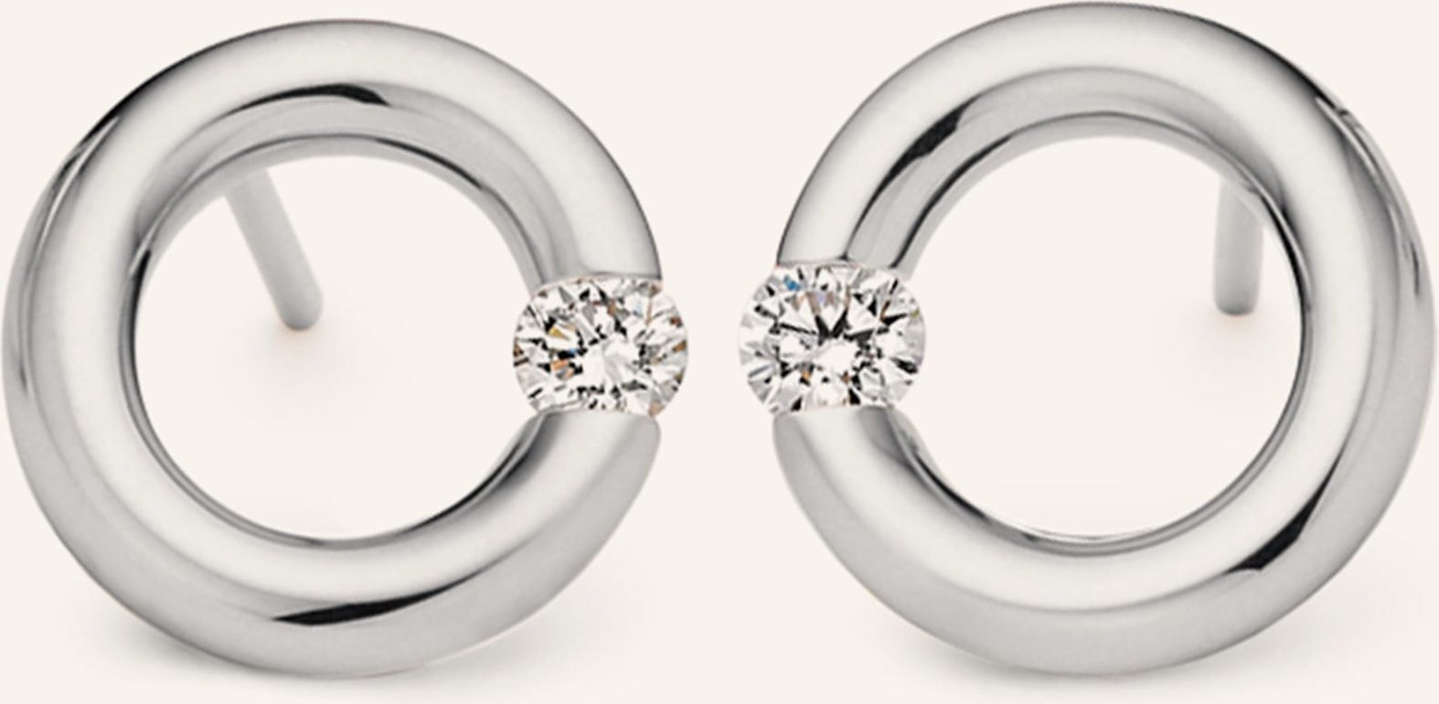 Niessing Ohrstecker Spannring® silber