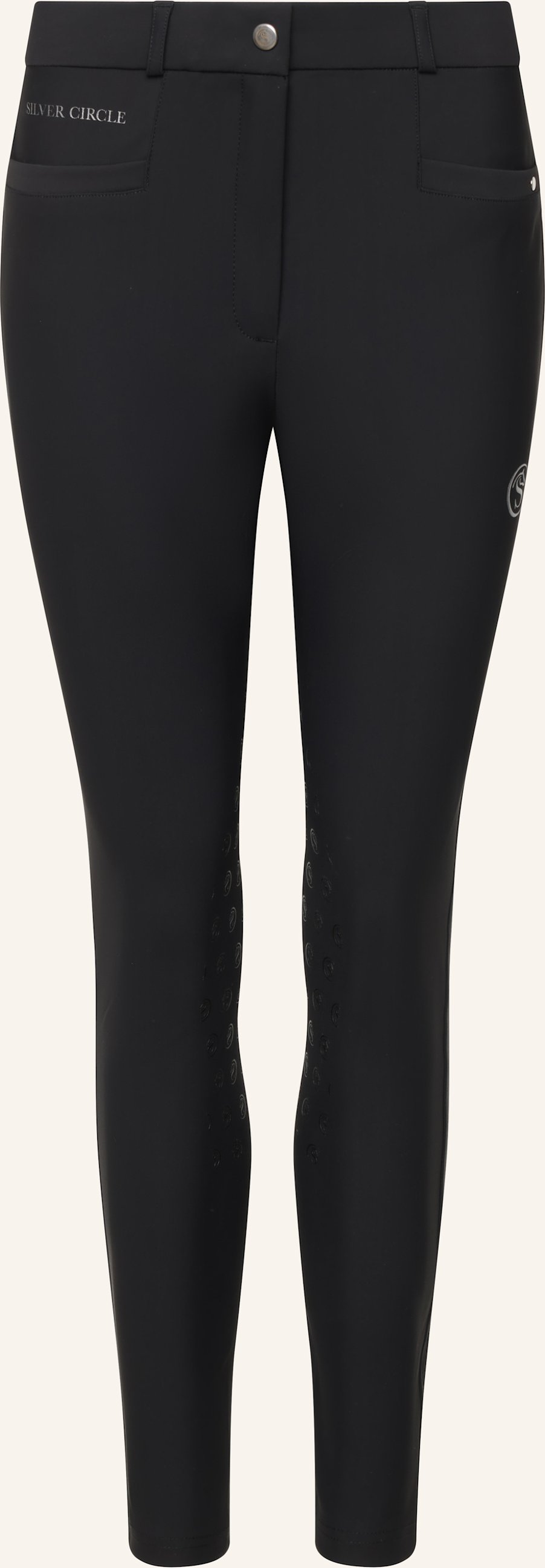 Silver Circle Reithose Bella Knie-Grip schwarz