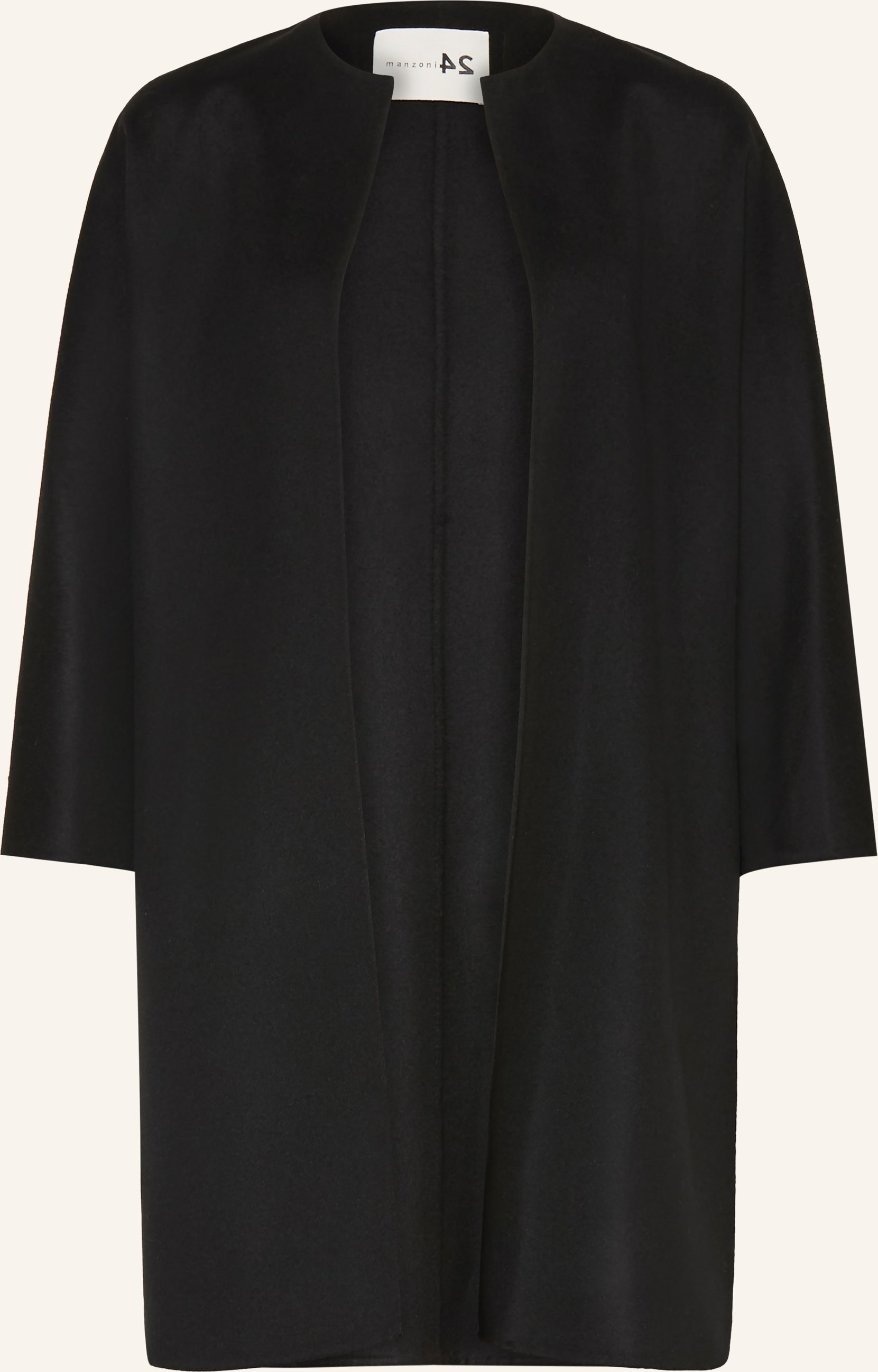 Manzoni 24 Wollmantel schwarz
