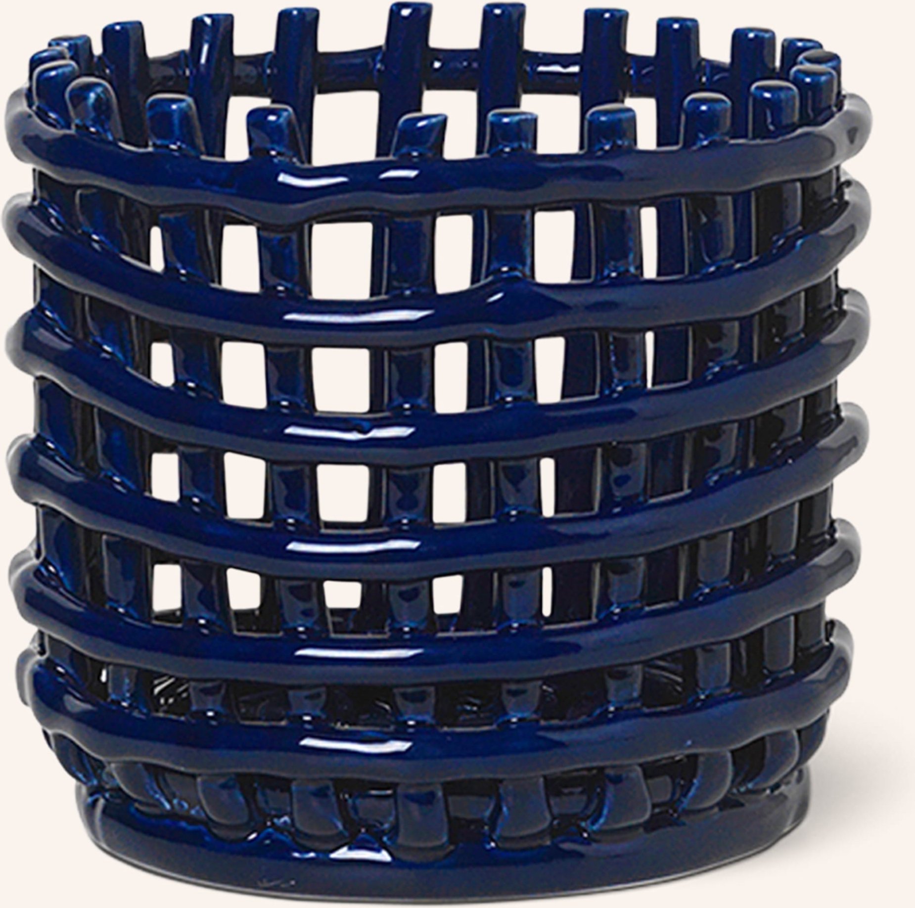 Ferm Living Korb Ceramic blau