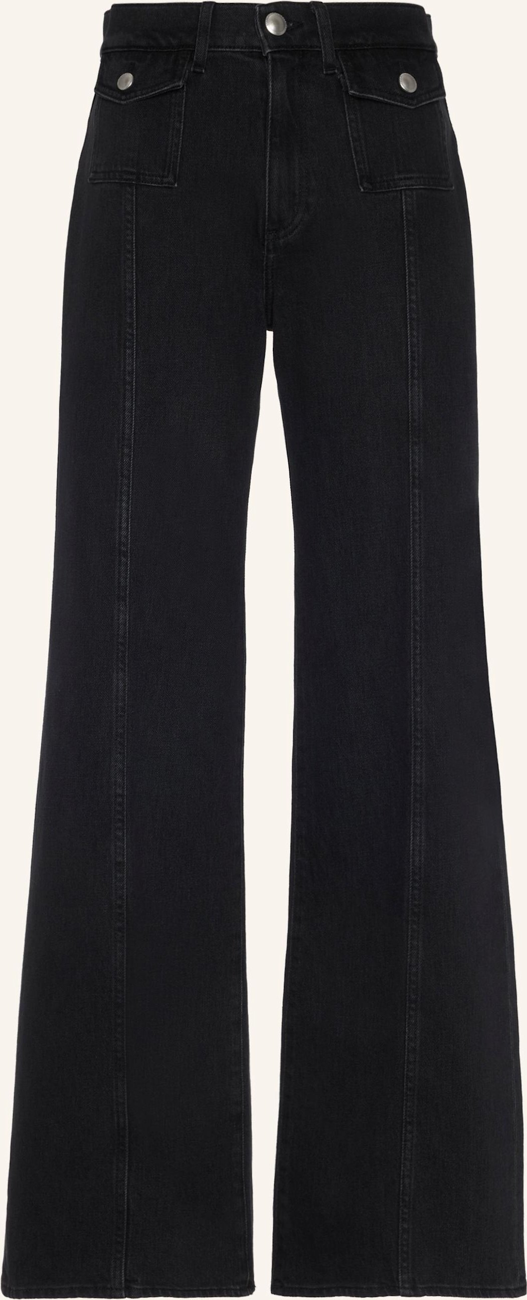 7 For All Mankind Jeans Lotta Wide Leg Fit schwarz