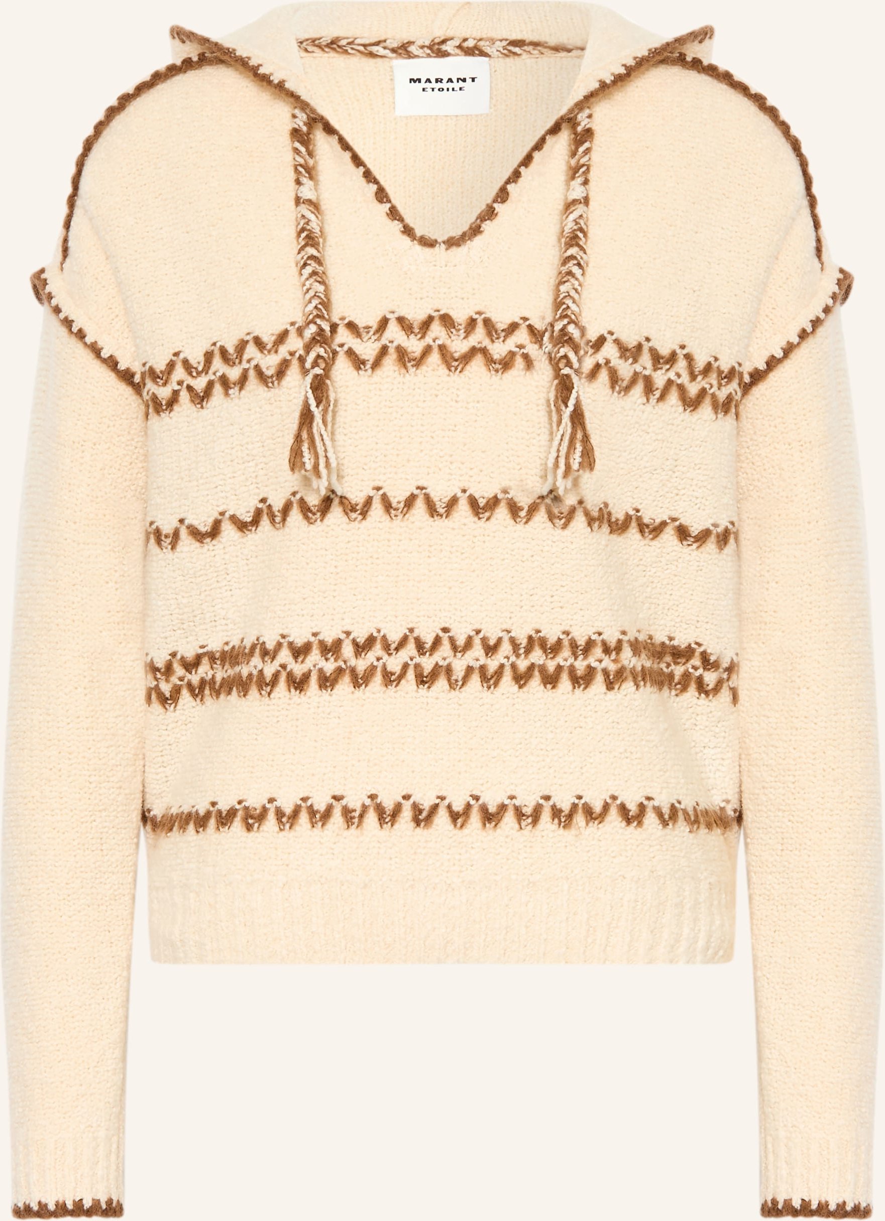 Marant Étoile Strick-Hoodie Romera weiss