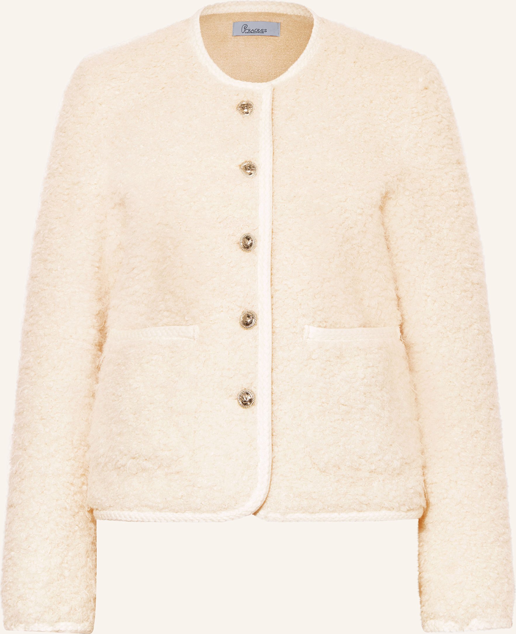 Princess Goes Hollywood Kastenjacke Aus Bouclé weiss