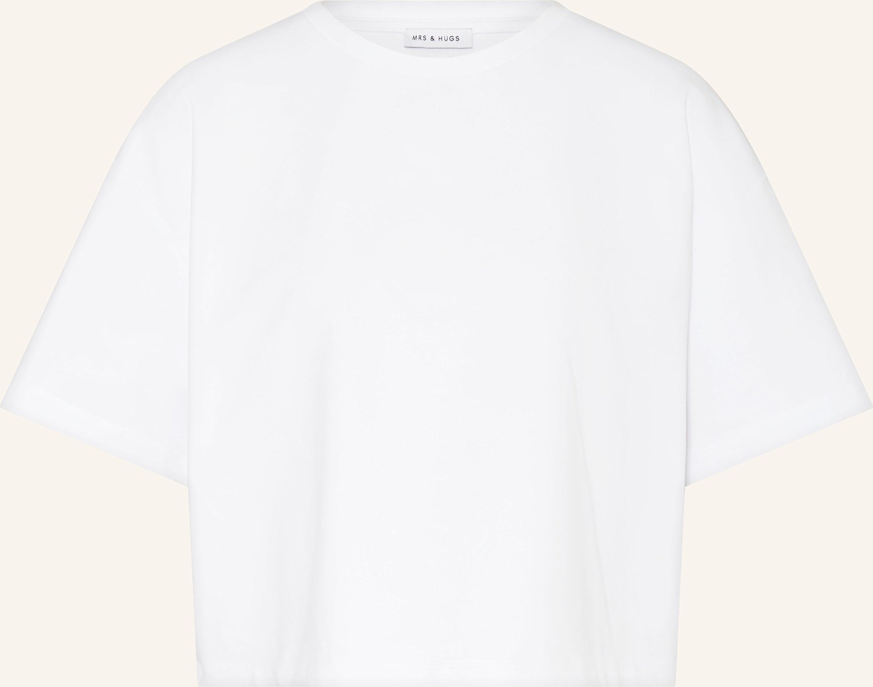 Mrs & Hugs Oversized-Shirt weiss